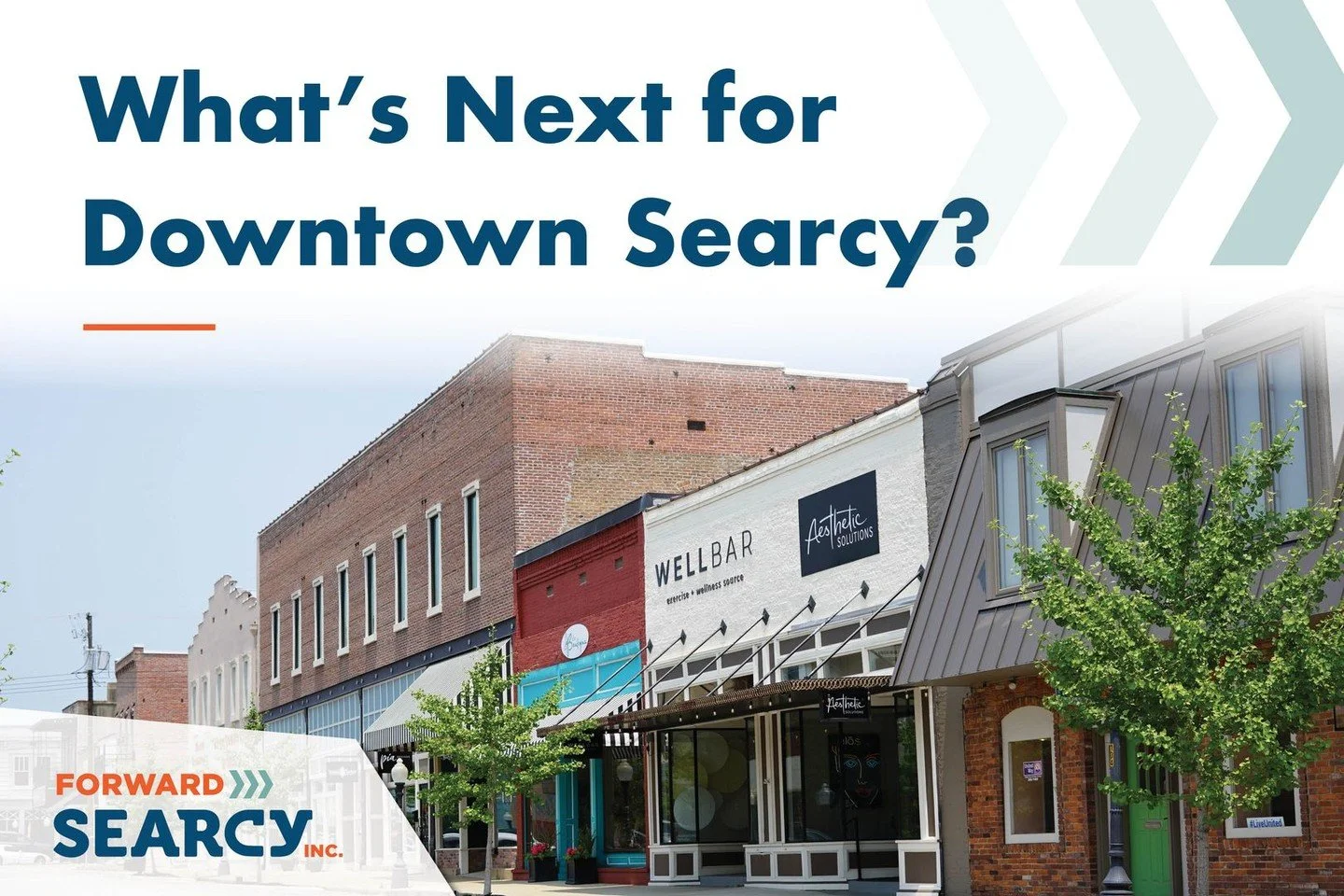 There's a lot to enjoy in Downtown Searcy&mdash;from shopping and dining to coffee, entertainment, community events and local businesses you won't find anywhere else.

And there's still room to grow.

A vibrant downtown is an important part of a stro