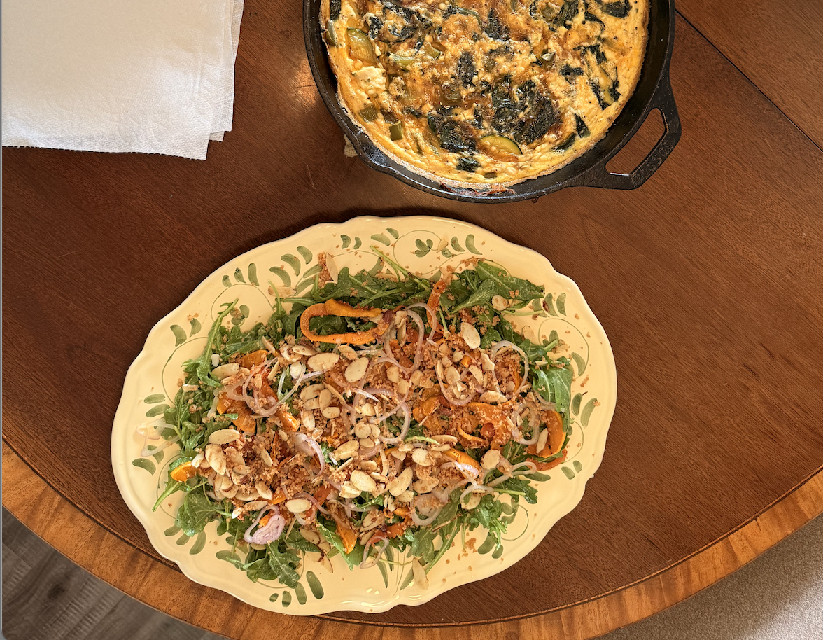 Roasted Squash & Arugula Salad
