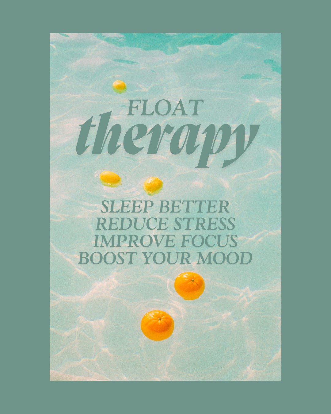 Did you know float therapy is not just for muscle recovery? It&rsquo;s a powerful tool for mental wellness too.

By floating in a zero-gravity environment, your body releases built-up tension, while your mind enters a state of deep relaxation. Studie