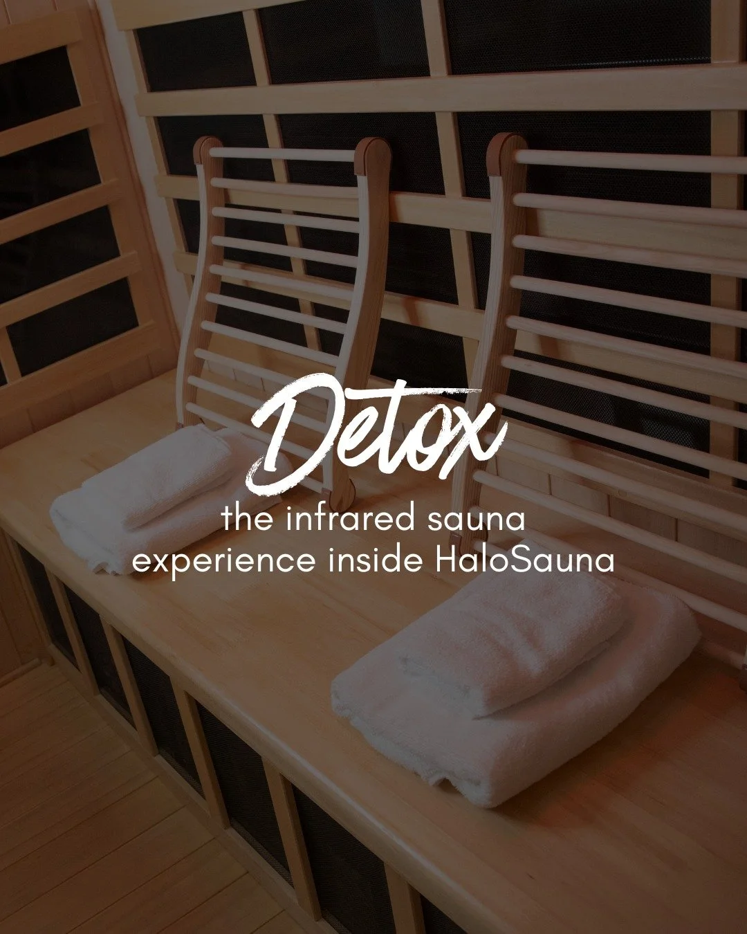 Meet Detox : the infrared sauna experience inside HaloSauna

🔥Infrared heat warms your body from the inside out
💧A deep sweat helps you clear what your body doesn&rsquo;t need
🔴Every session now ends with red light therapy

What&rsquo;s the first 