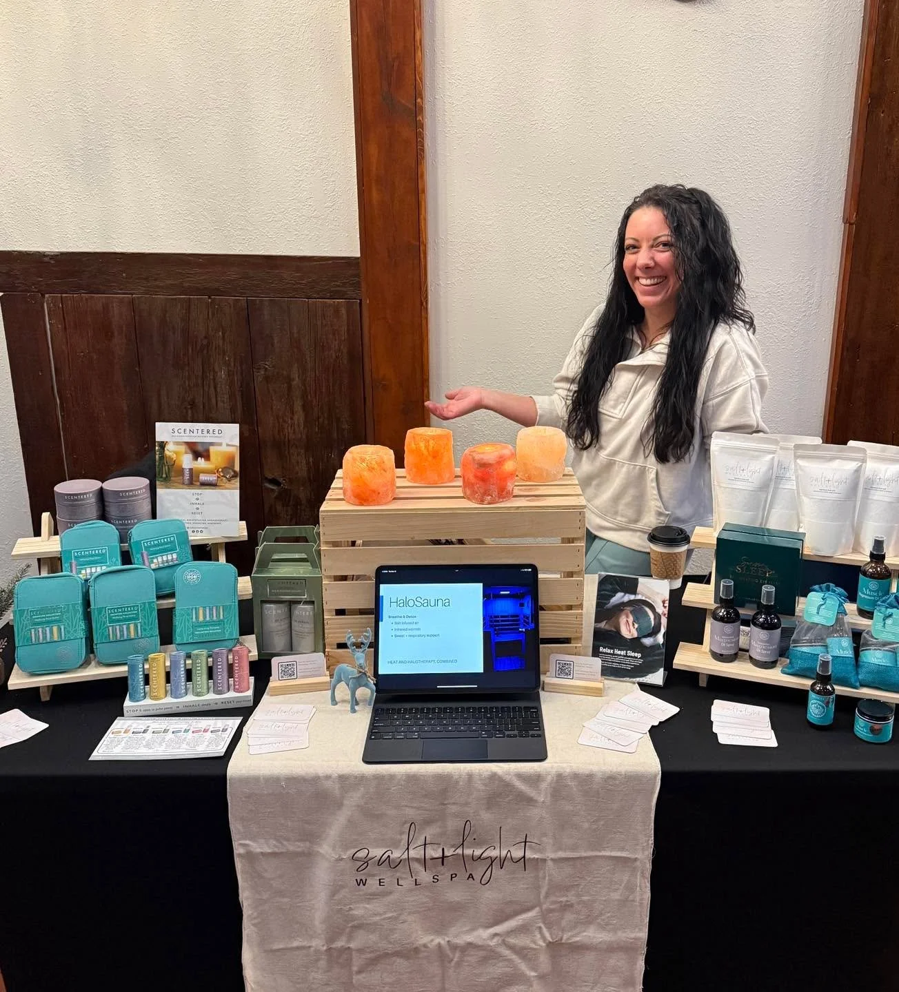 We are set up at Lustre in Waterloo tonight for a holiday soir&eacute;e! Come see us 5-8!