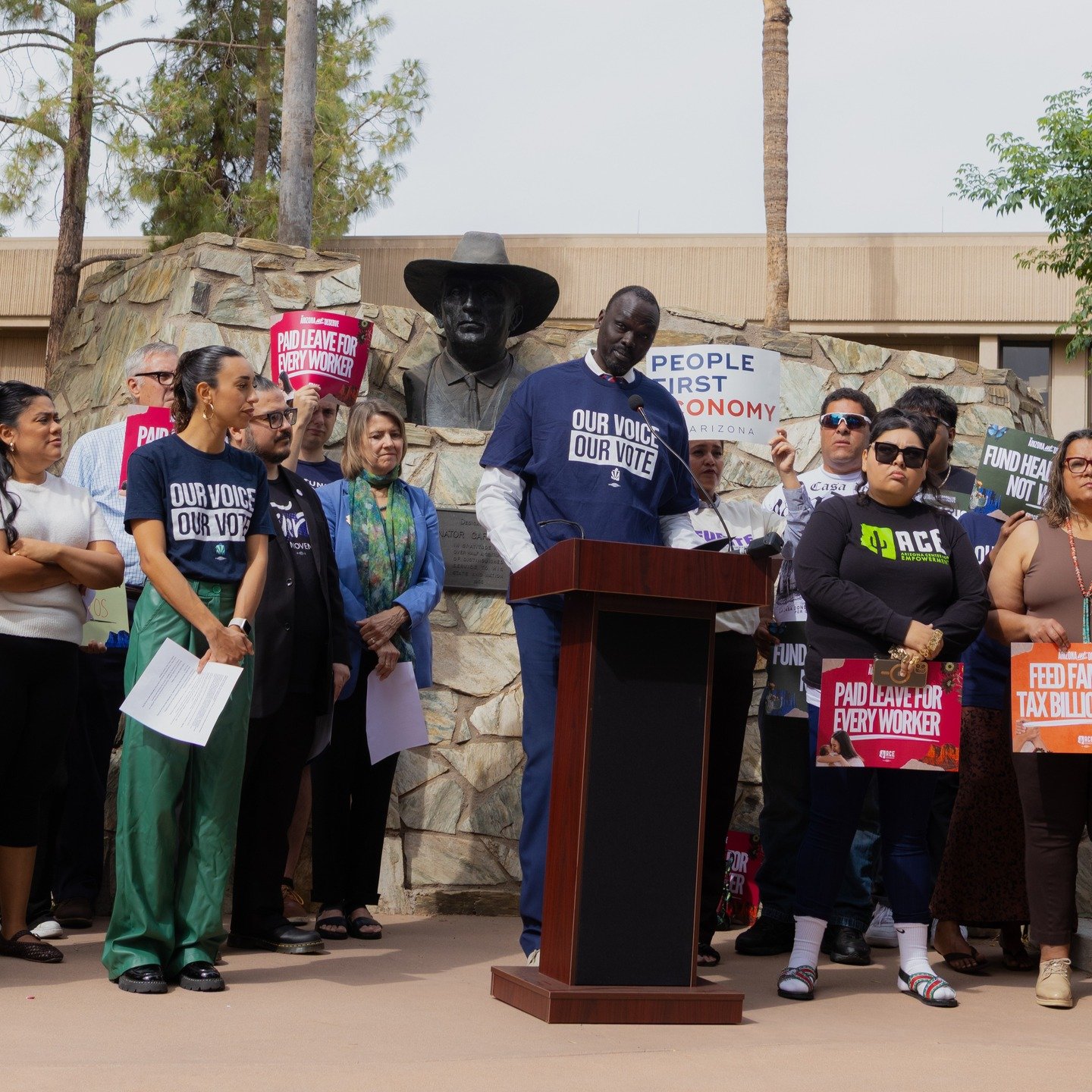 Affordability in Arizona can&rsquo;t be ignored. The People&rsquo;s First Coalition came together at the State Capitol to make our voices heard on the issues impacting everyday Arizonans&mdash;housing, healthcare, and funding for SNAP benefits.

Here