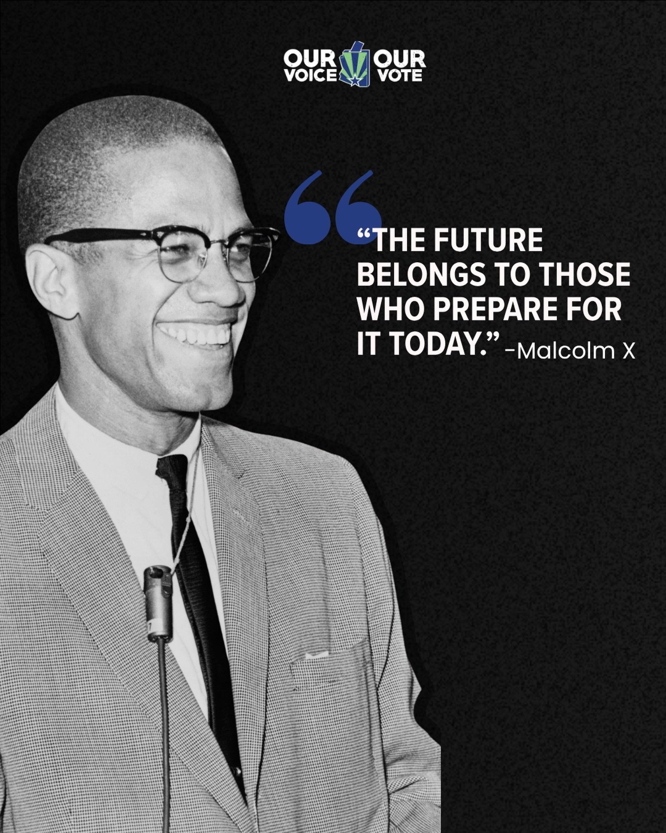 Today we honor Malcolm X &mdash; a leader who challenged systems of injustice and called for dignity, self-determination, and power within our communities.
His message still resonates today.

Because the issues he spoke out against &mdash; inequality