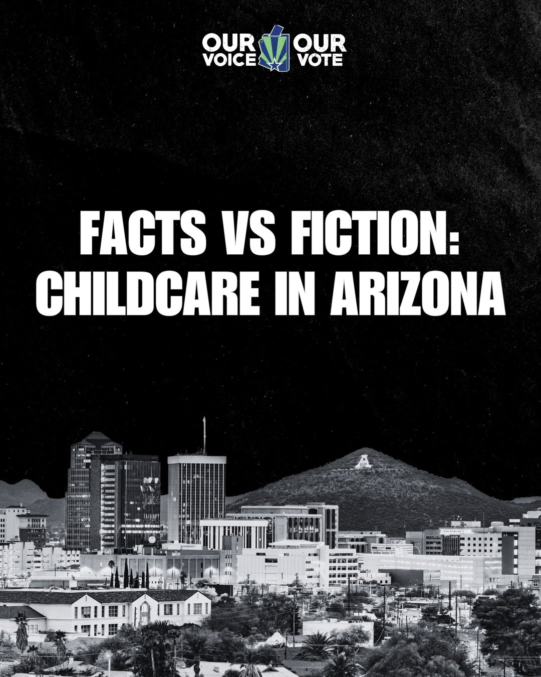 Behind every statistic is a mom trying to make it work.
So what&rsquo;s the truth about childcare in Arizona?&nbsp;

Want to get involved with change? Learn how at ourvoiceourvote.us&nbsp;

#AffordableArizona