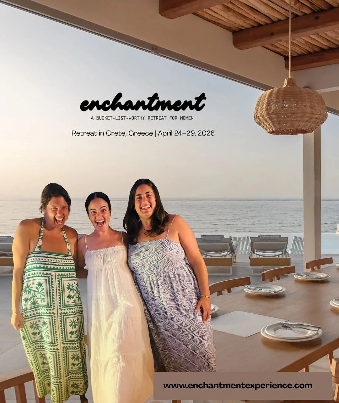 ✨ Greece Awaits ✨
A retreat to remember - and to come alive again 🌊

Waves against the shore. Sunrise over the Aegean. Figs, honey, and coffee with a view that makes you exhale. Every sense wide awake.

This April, we&rsquo;re taking The Enchantment
