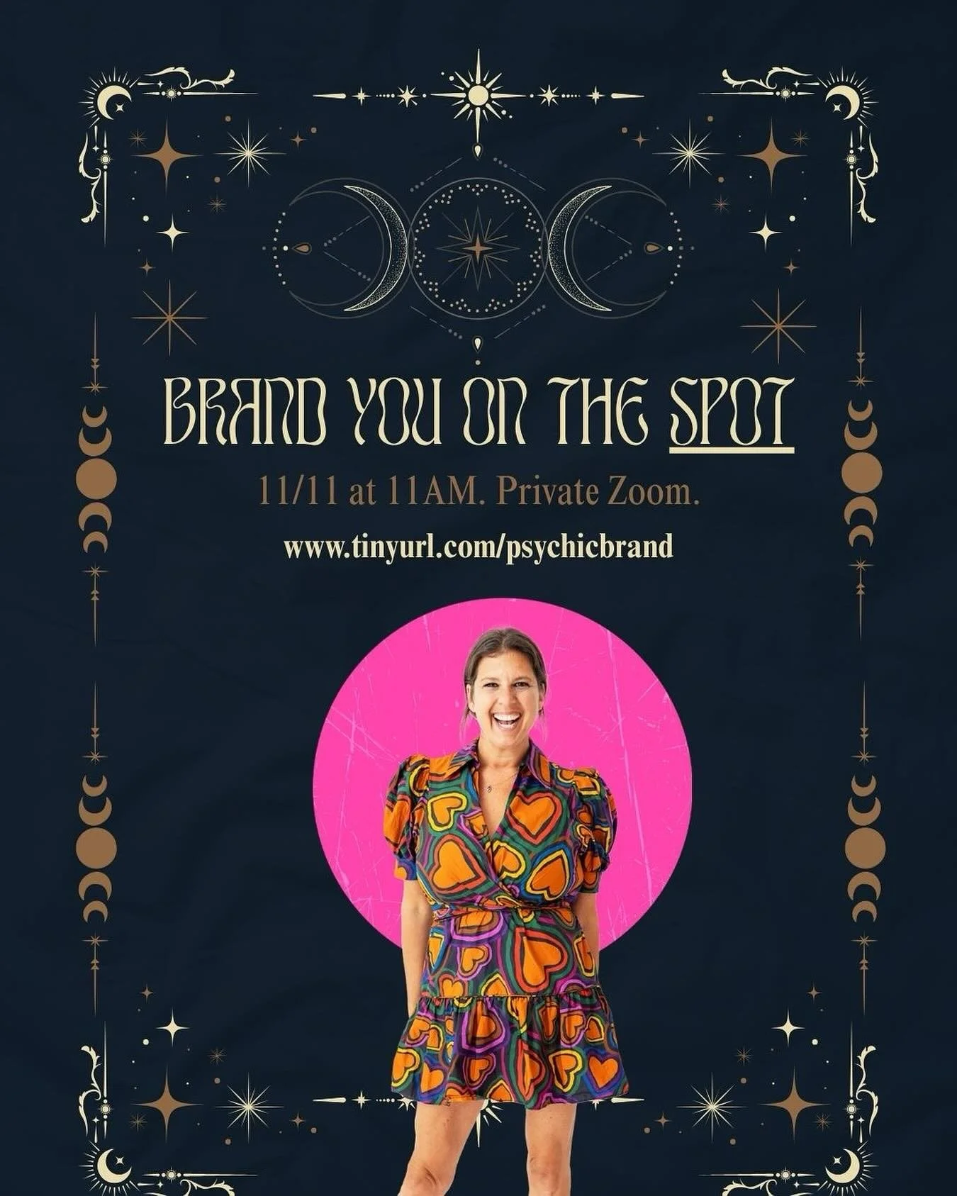 Okay, so&hellip; I&rsquo;m doing something a little unhinged on 11/11 at 11AM.

It&rsquo;s called BRAND YOU ON THE SPOT.
A free, 90-minute Zoom where I read your brand like a psychic.

(Past clients&hellip;. YOU KNOW!)

No prep. No slides. On the spo