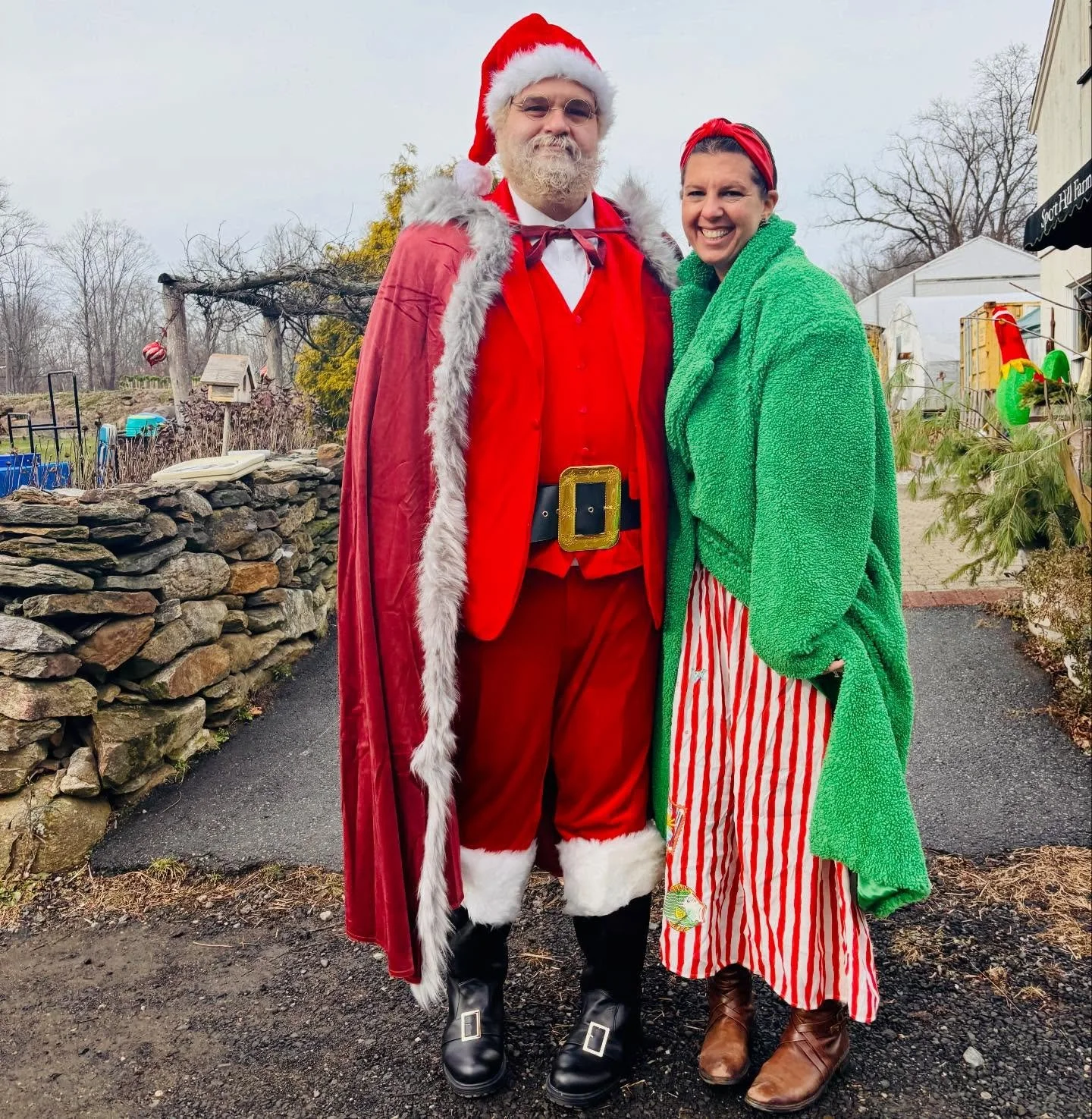 Throwing @eastonctpride Happy Merry Joyous Pride at @sporthillfarm is always one of my favorite days of the year. 🌈🎅🏼🎄And having @ricwonder show up FULLY as Santa this year took it to a whole new level. Always grateful for a husband who truly con