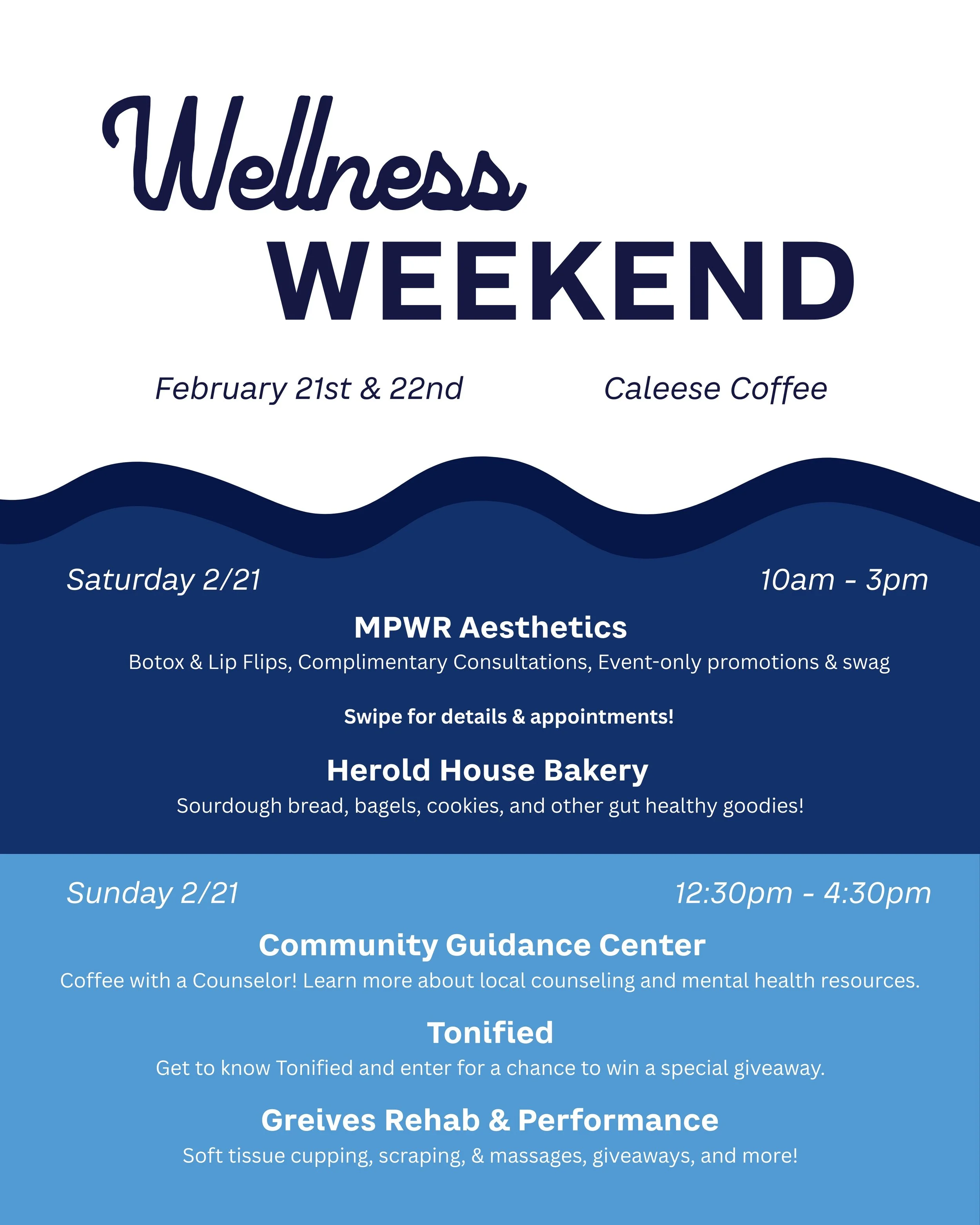 Wellness Weekend @ Caleese Coffee