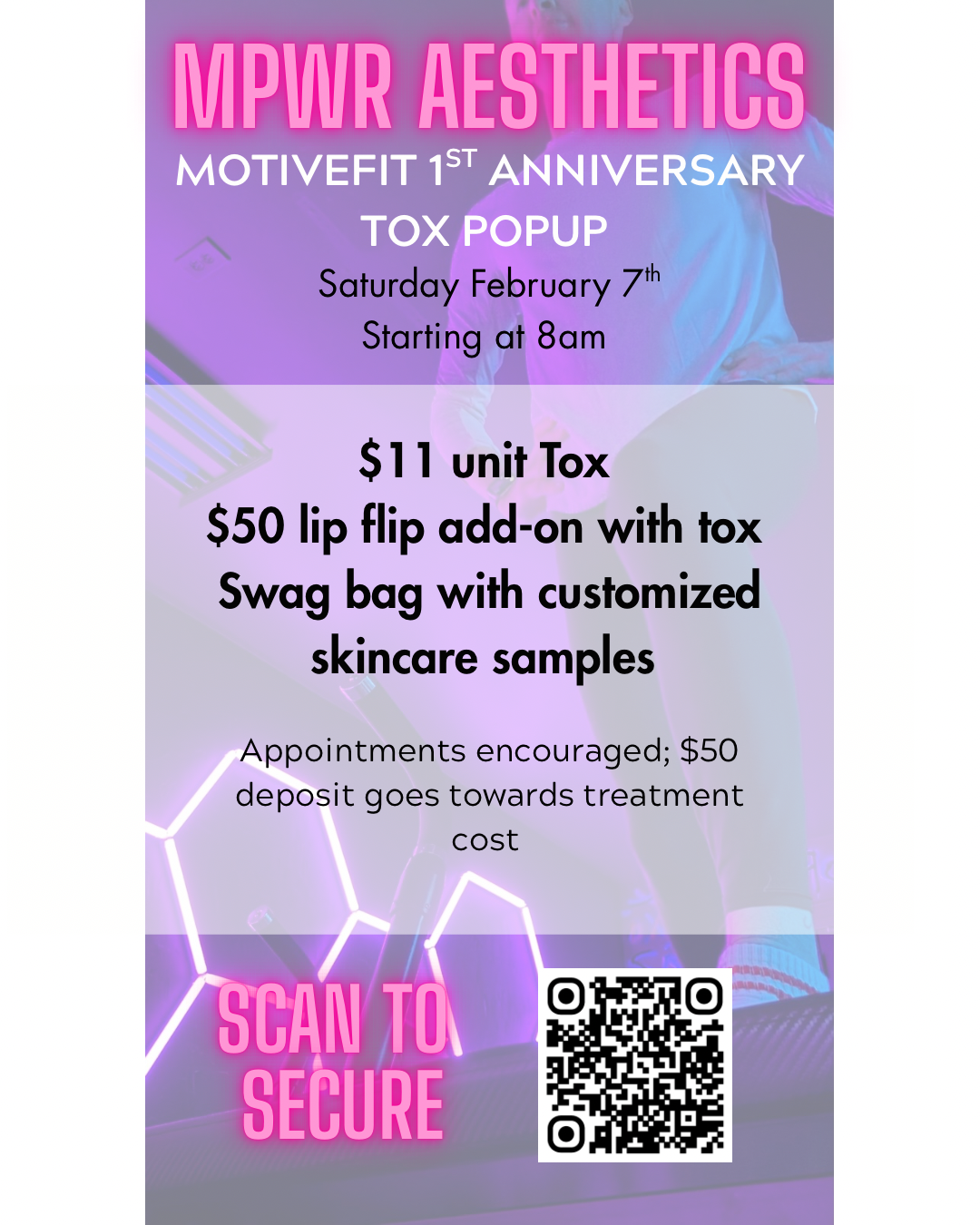 MotiveFit 1 Year Anniversary Tox Popup