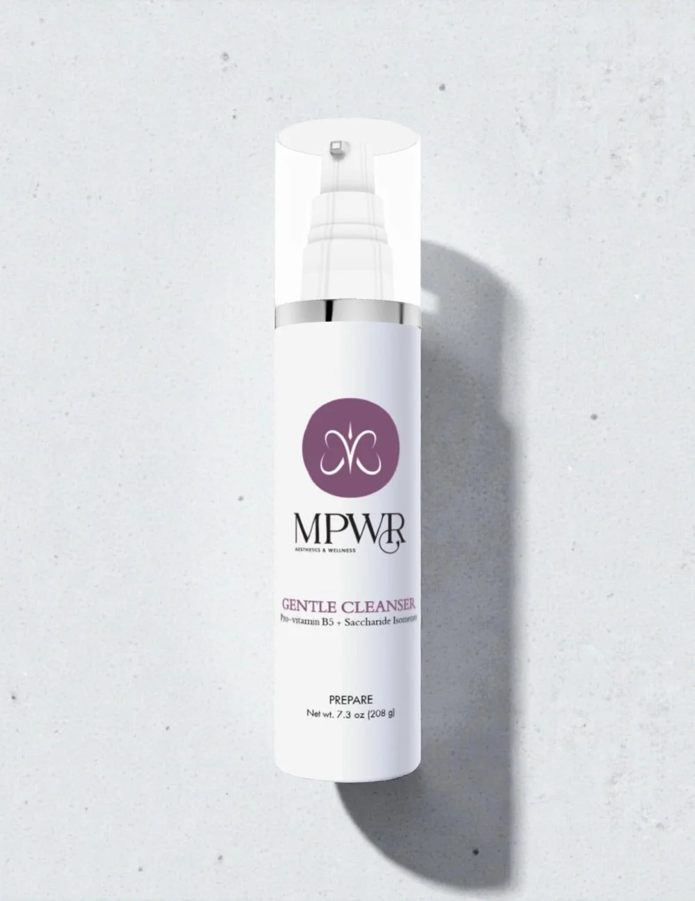 a white bottle of gentle cleanser medical grade skincare 