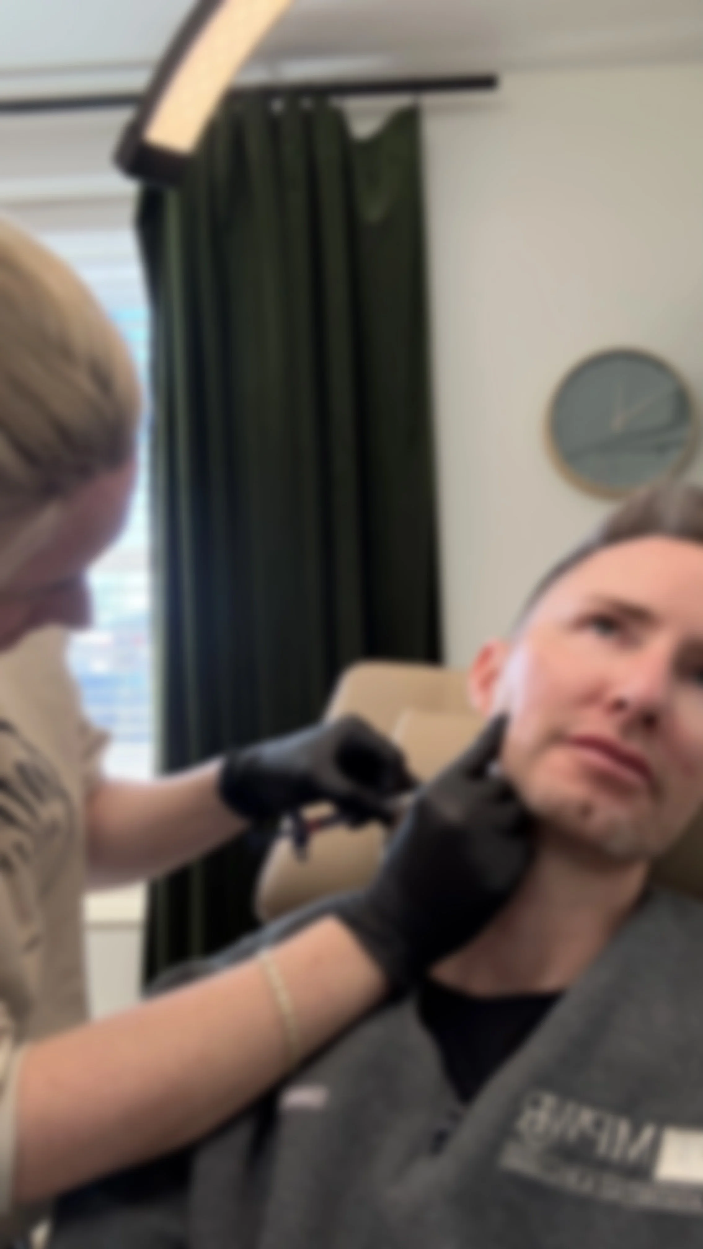 male getting prf biofiller stimulation treatment