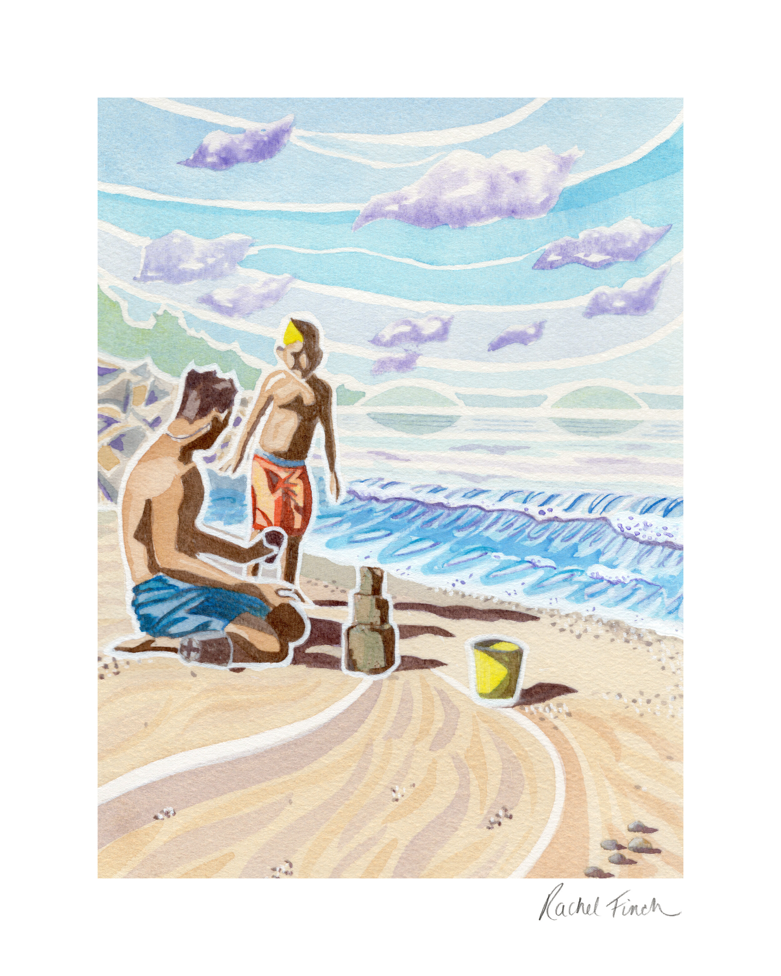 "Sandcastles" Art Print