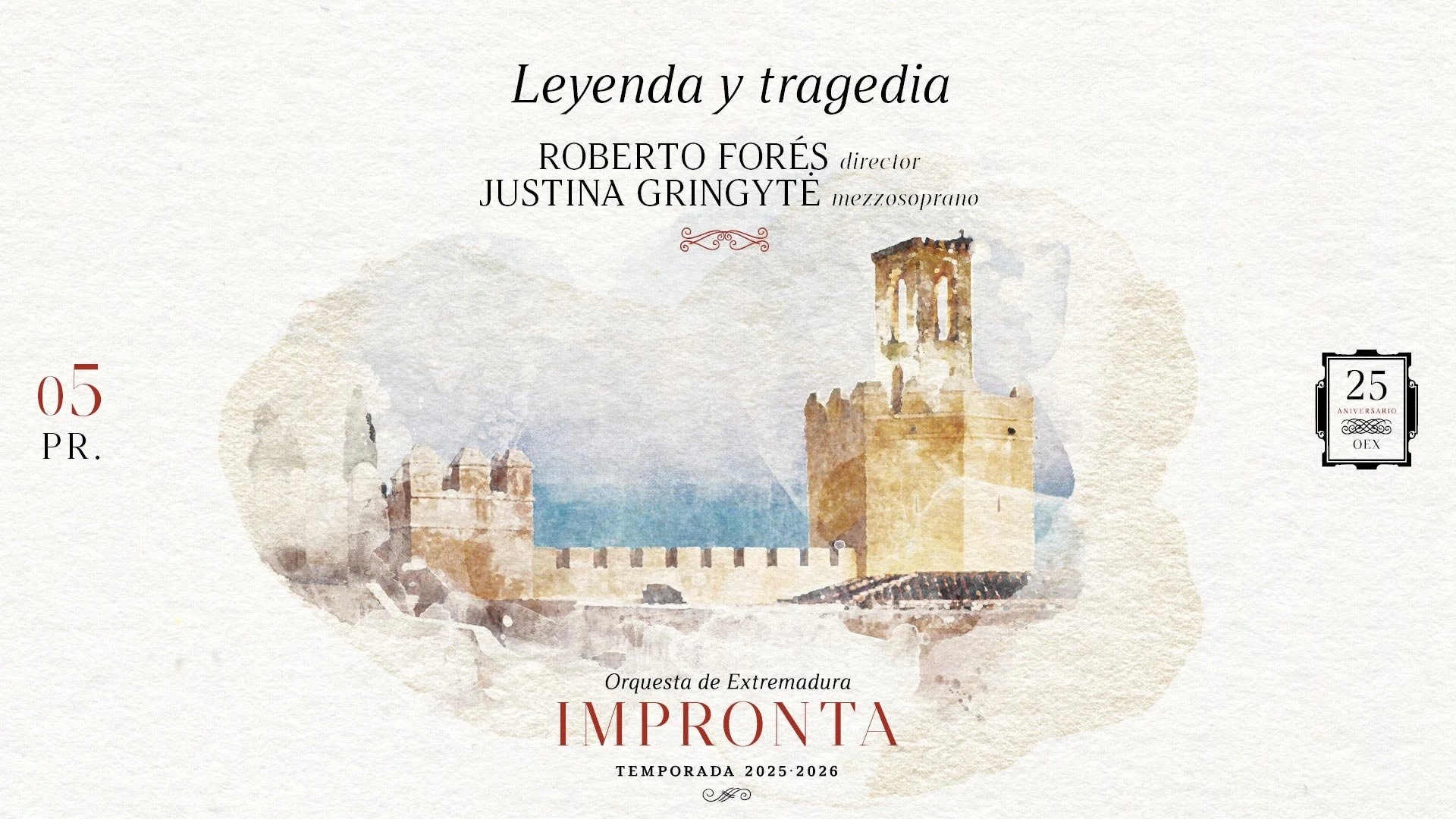 Mahler 'Kindertotenlieder' | Orquesta de Extremadura