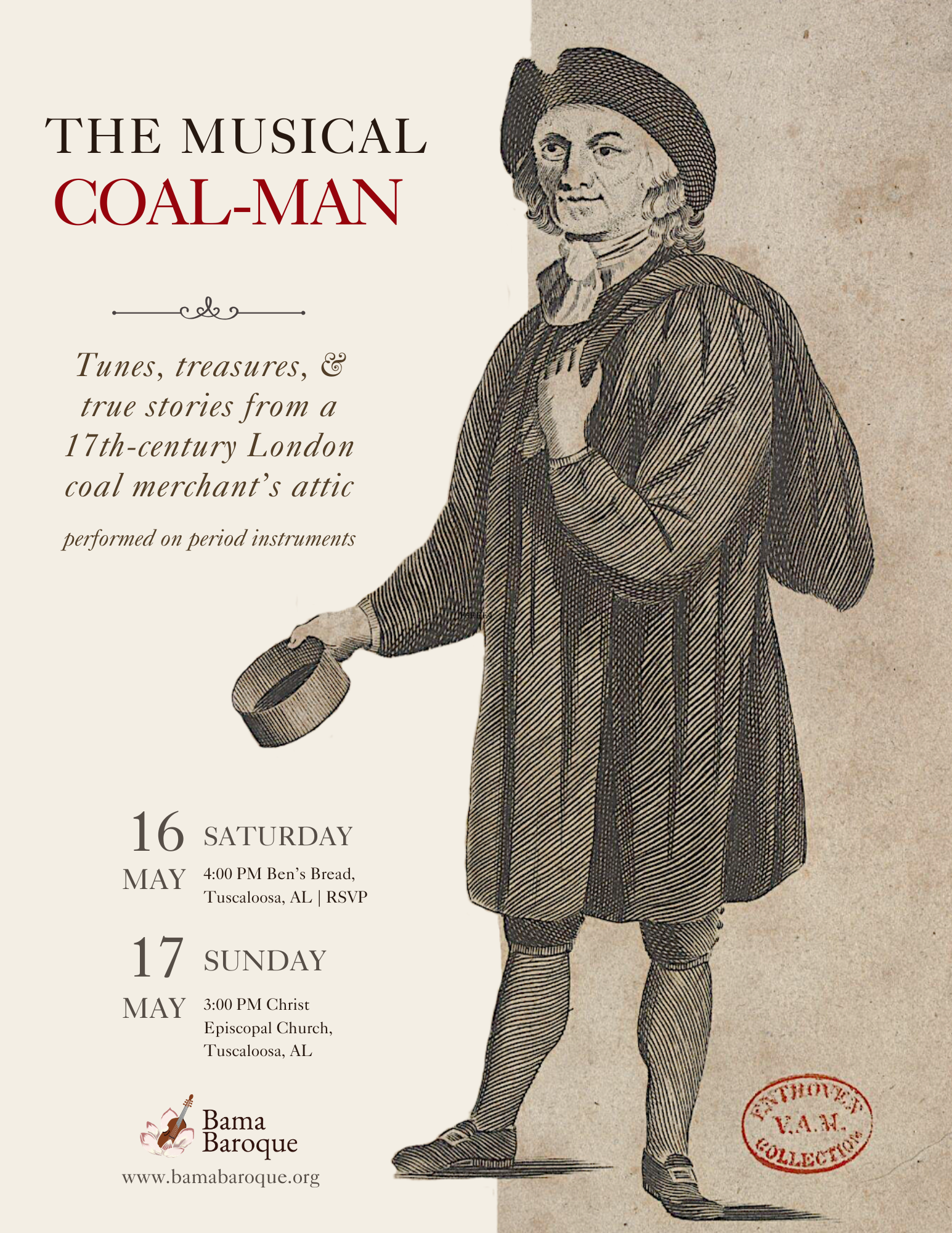 The Musical Coal-Man at Ben’s Bread (RSVP REQUIRED)