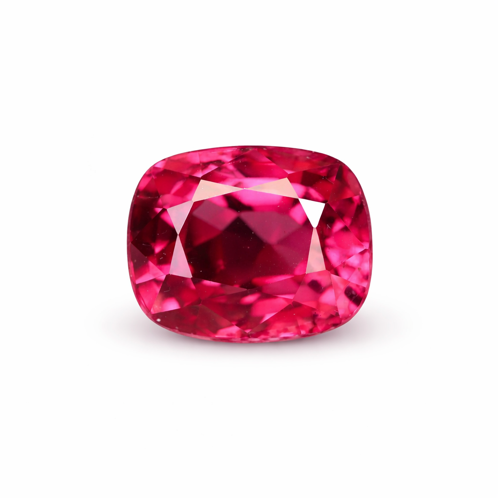 Burmese red spinel in cushion cut 1.33 carats