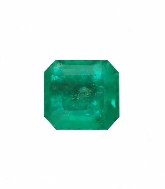 1.10ct Vivid Colombian Emerald in Octagon Cut