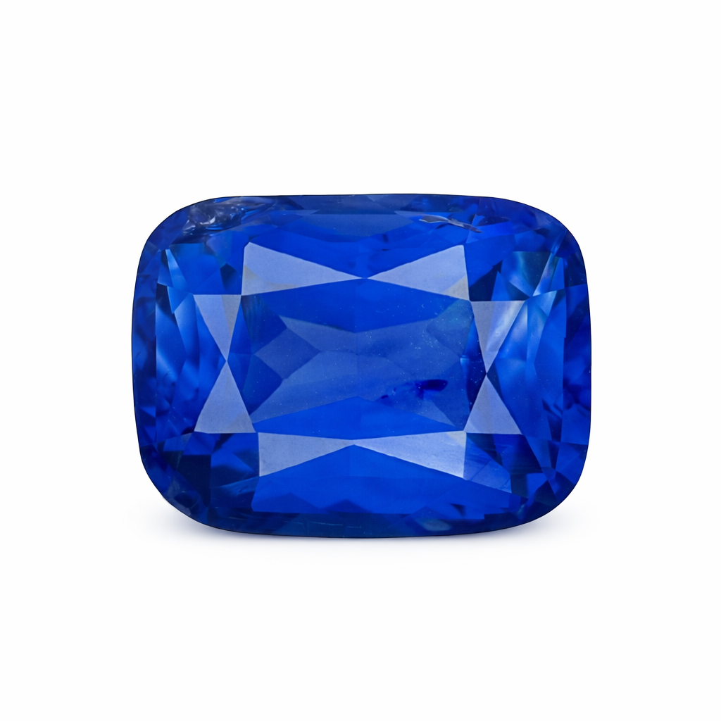2.26ct Royal Blue Sapphire in cushion cut from Sri Lanka