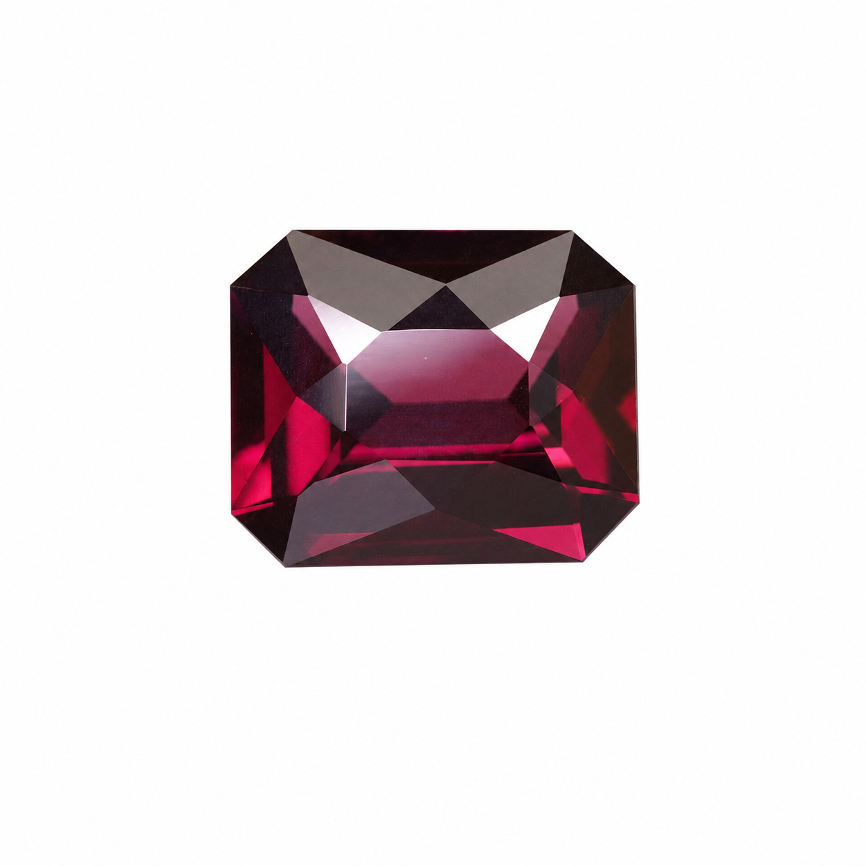 2.88ct Red Spinel in ocatgon cut