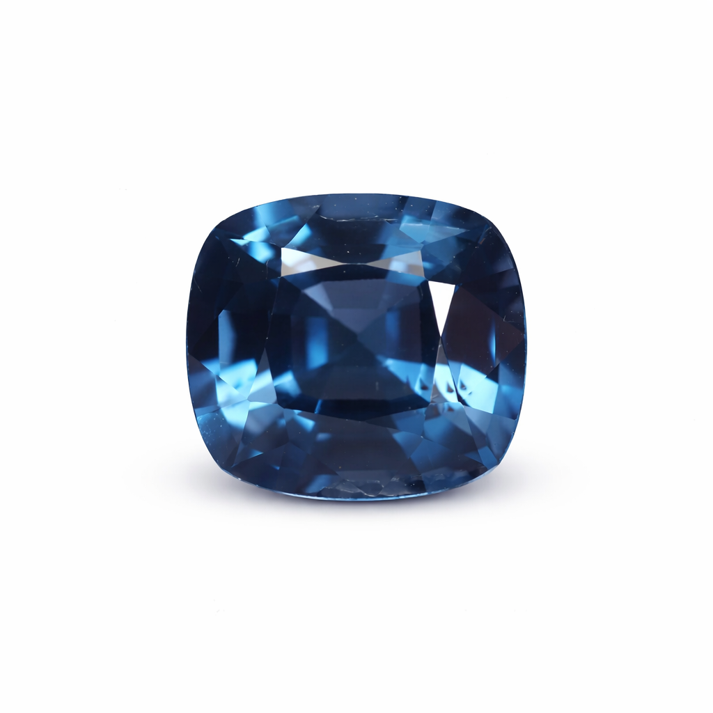 Blue cushion cut spinel 1.79 carats, Tanzania