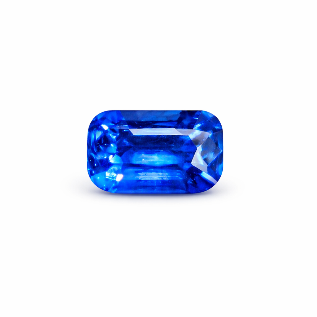 Sapphire Cornflower blue cushion cut 1.10 carats from Sri Lanka