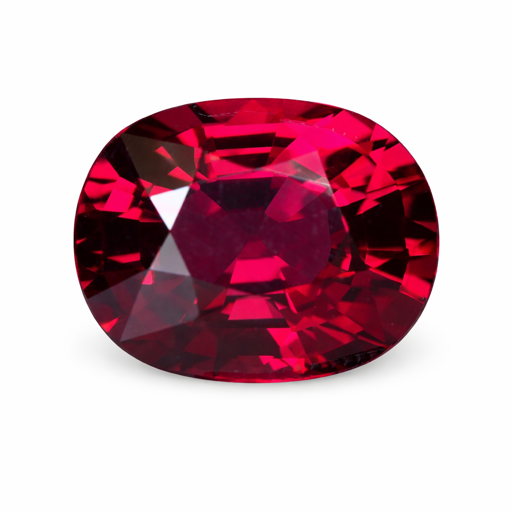Rhodolite garnet red-purple oval cut 9.37 carats, Madagascar