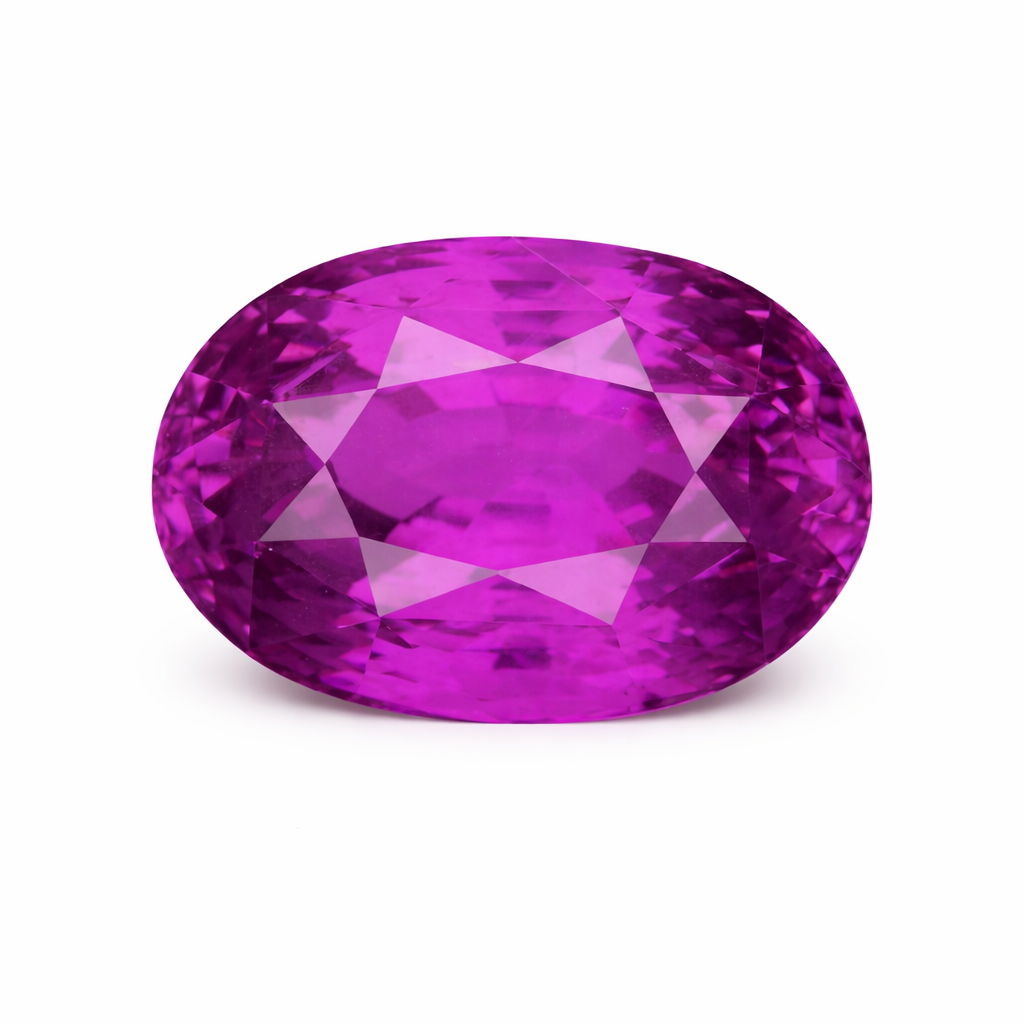 3.84ct Hot Pink Sapphire in oval cut  from Sri Lanka
