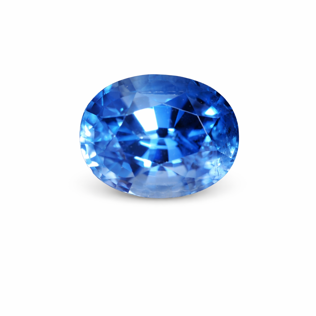 Cornflower blue cushion cut sapphire 1.08 carats from Sri Lanka