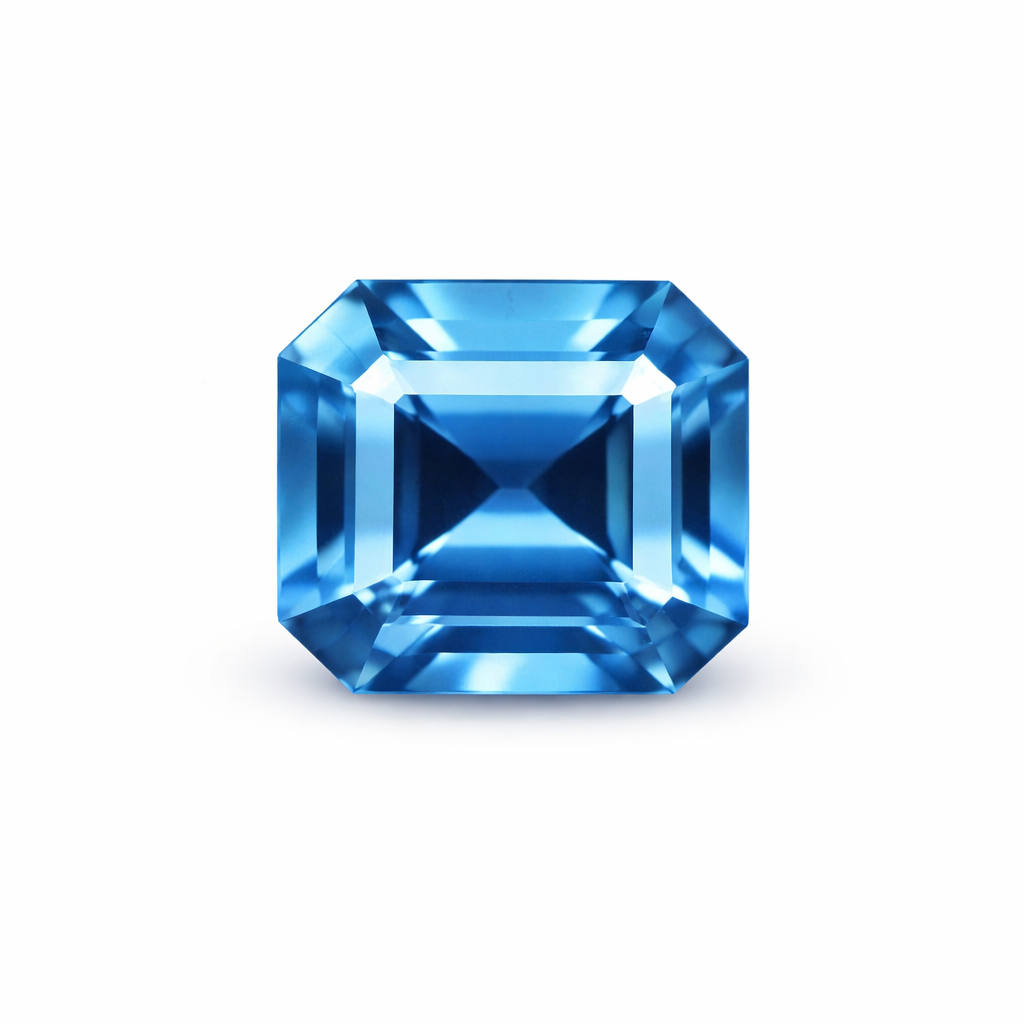 Unheated blue sapphire in octagon cut 1.03 carats, Madagascar