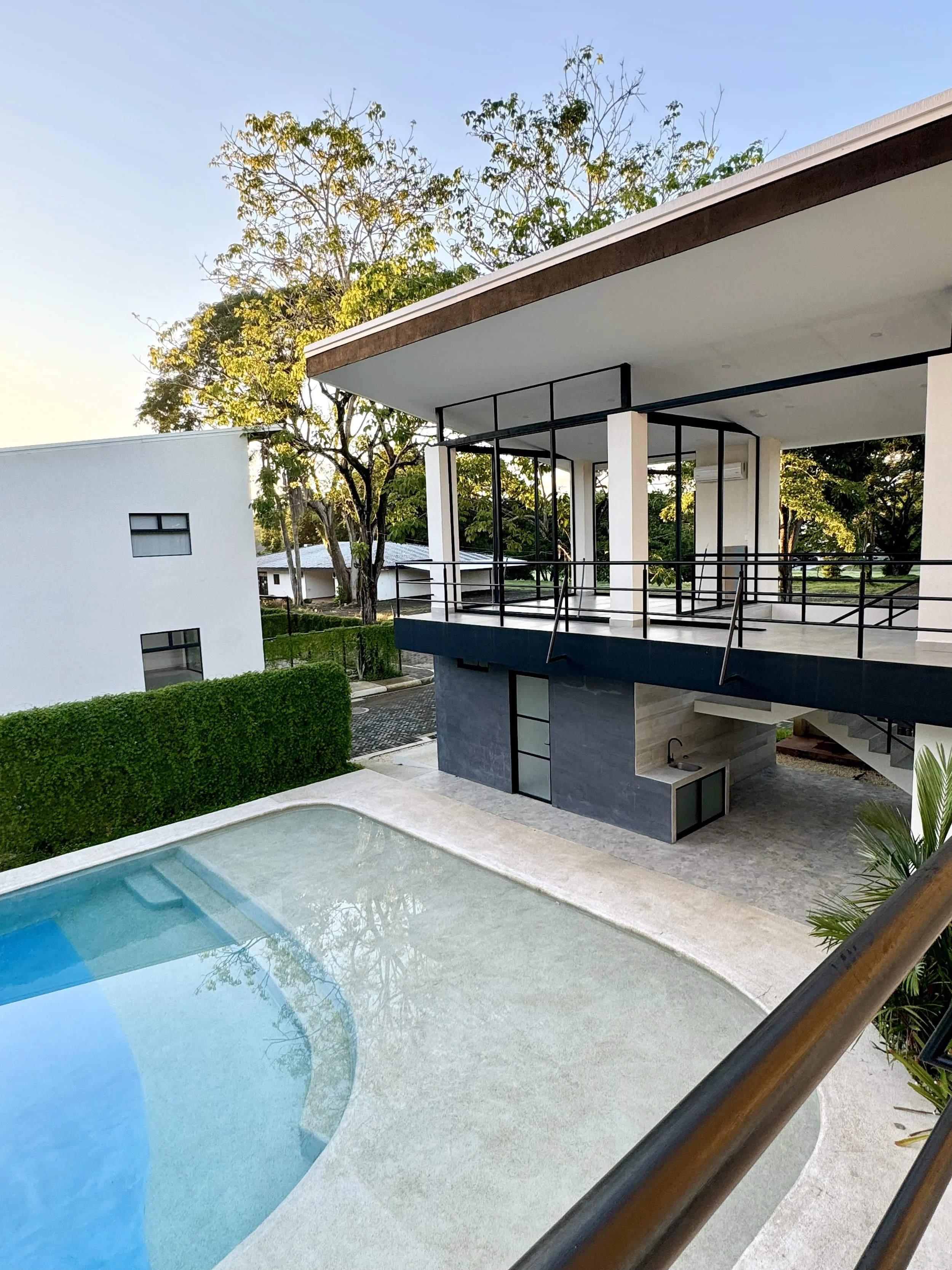 Shared outdoor lounge space