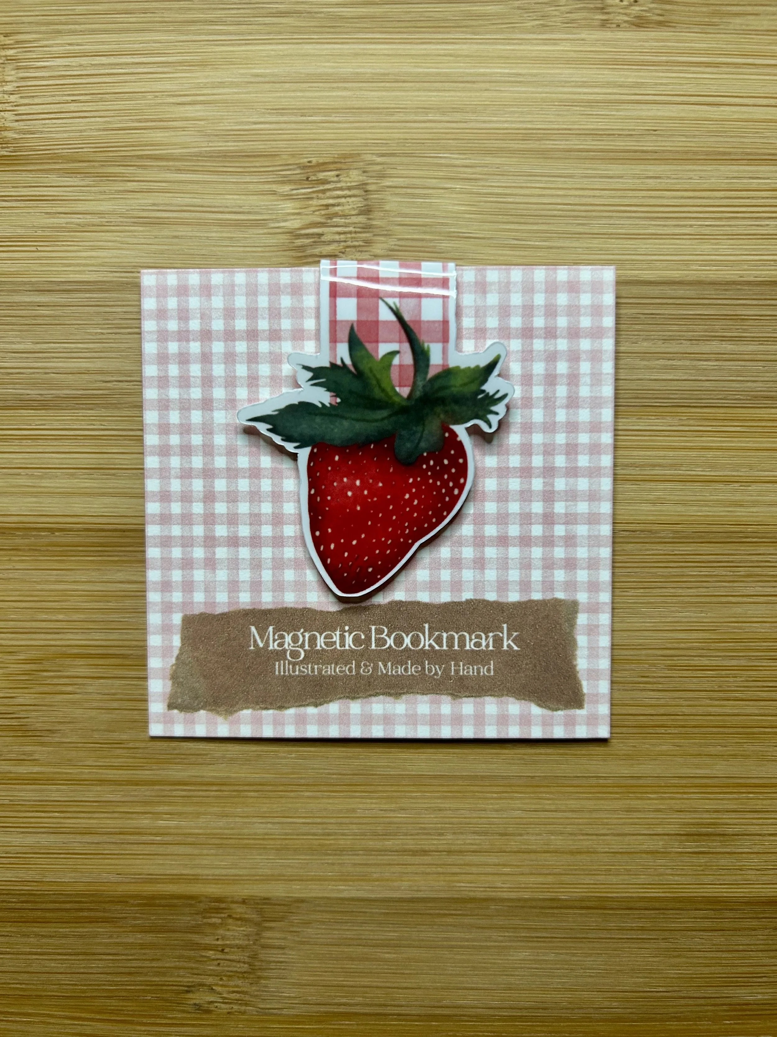 Sweet Spot | Strawberry Magnetic Bookmark