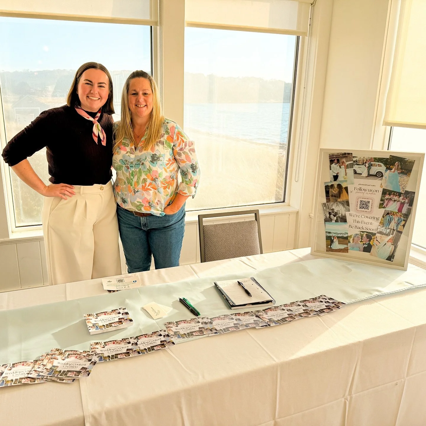 So thankful that my mom joined me today at the @happilyeverexpo 🥹🩵

Spent the afternoon at @seacrestcapecod capturing content for the expo. It was such a fun day meeting vendors &amp; newly engaged couples! 

If you&rsquo;re a 2026 or 2027 bride lo