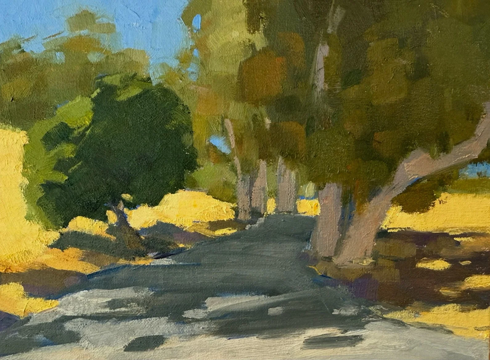 Road to St. Vincent's (2025) Oil on canvas, 6 x 8 inches