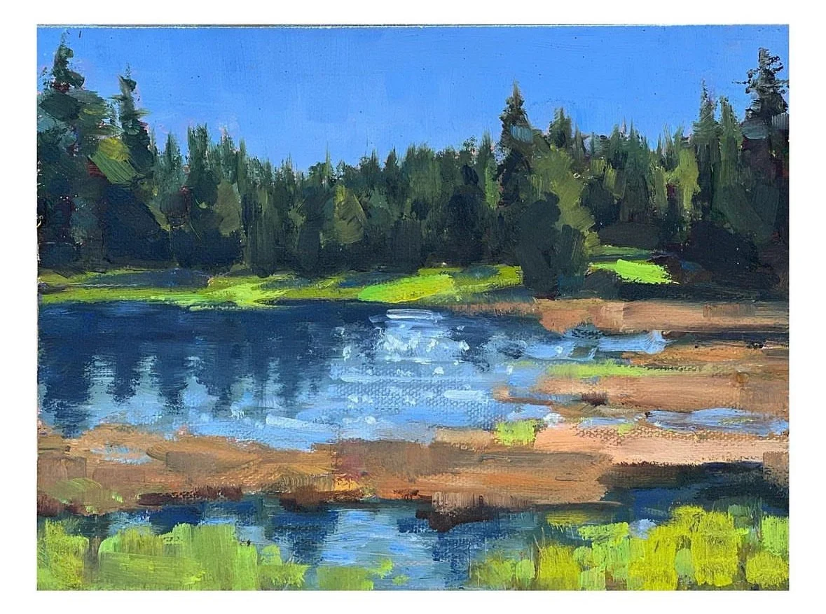 Summer Lake (2023)
Oil on canvas, 6 x 8 inches / SOLD