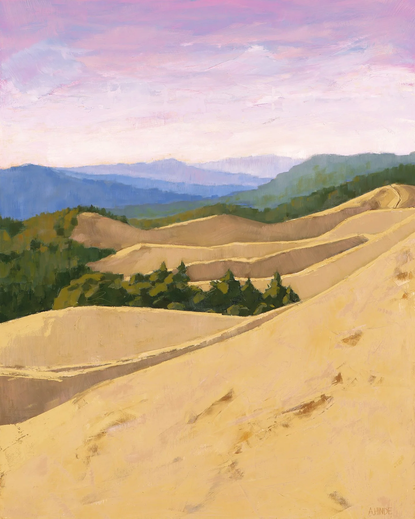 Pink Sunset (2025) 36 x 24 inches 