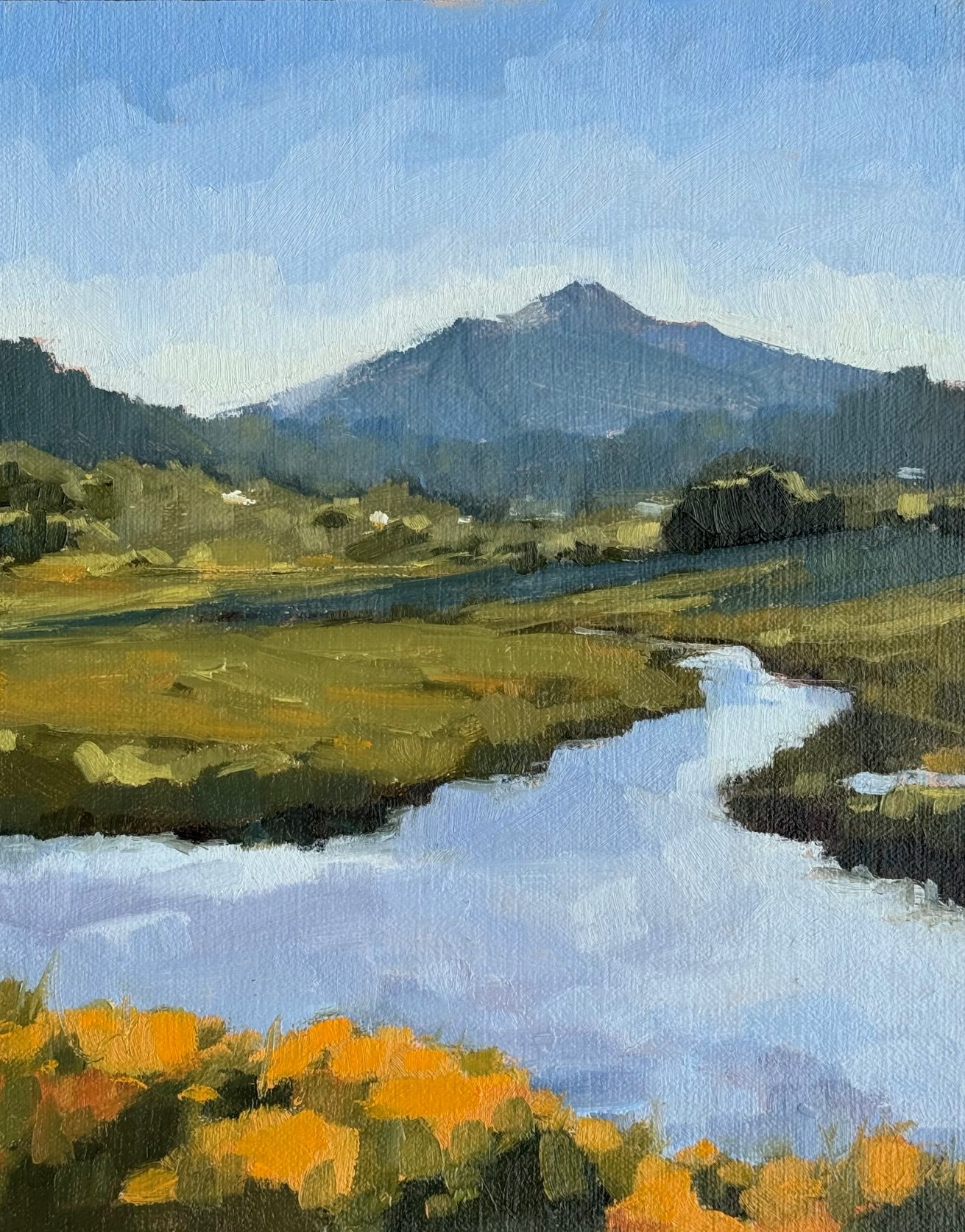 Corte Madera (2026) Oil on canvas, 8 x 10 inches