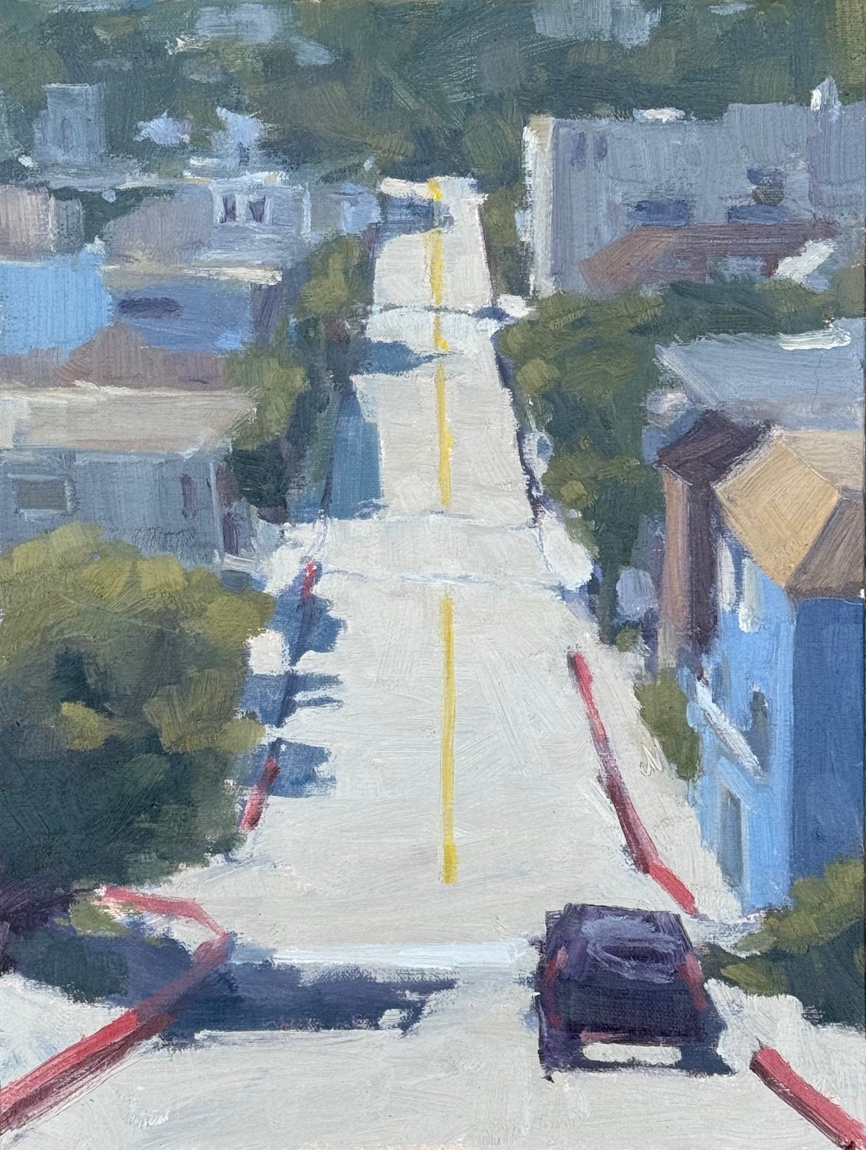 Hurricane Gulch, Sausalito (2025) Oil on canvas, 11 x 14 inches