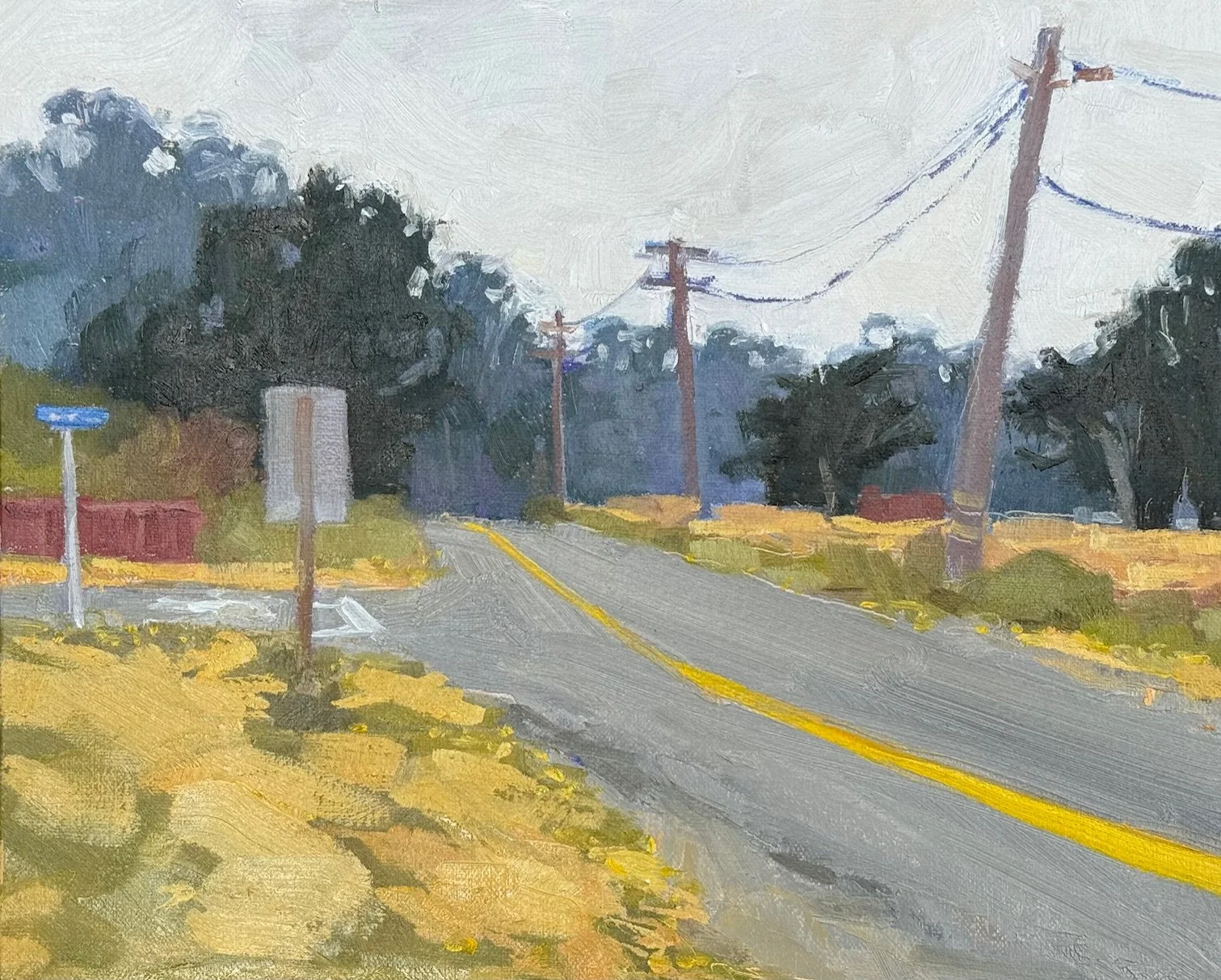 Pearl Sky (2025), Oil on canvas, 8 x 10 inches