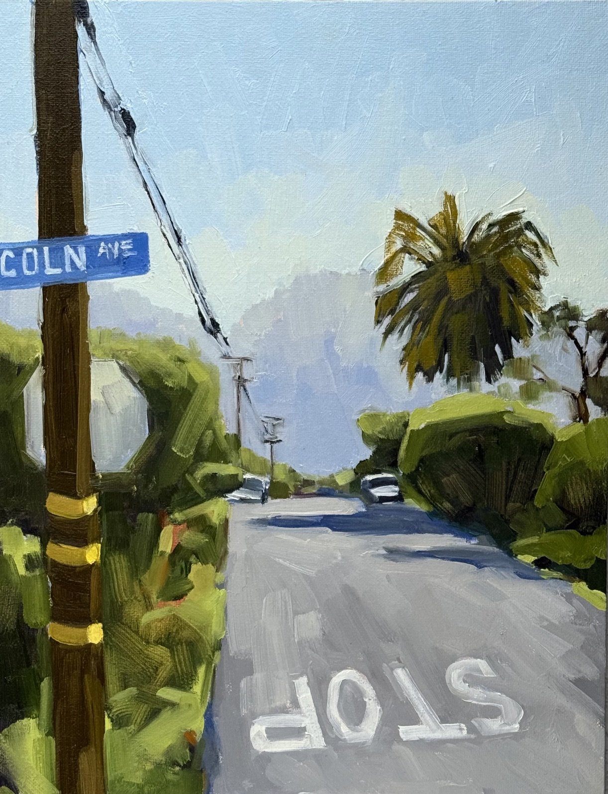 Stinson Street (2026) Oil on canvas, 14 x 11 inches