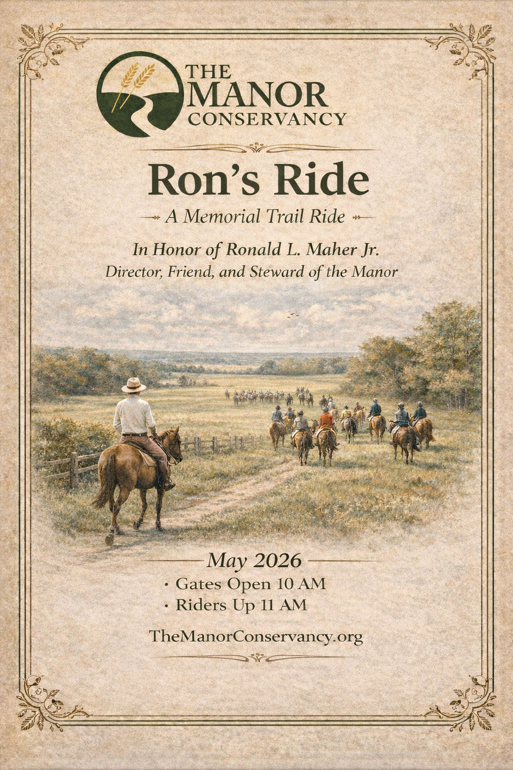 Ron's Ride — A Memorial Trail Ride May 2026