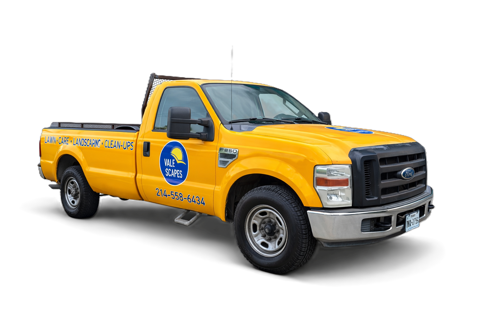 Yellow Vale Scapes service truck
