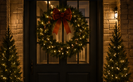 Christmas yard lighting