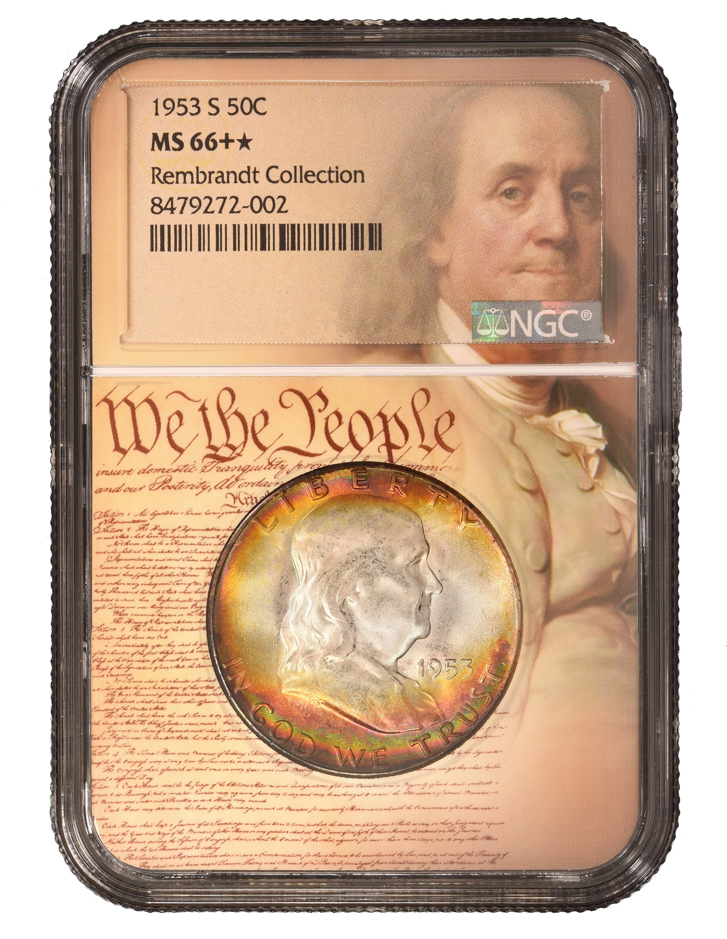 1953-S FRANKLIN NGC MS 66 PLUS STAR- REMBRANDT COLLECTION- We The People