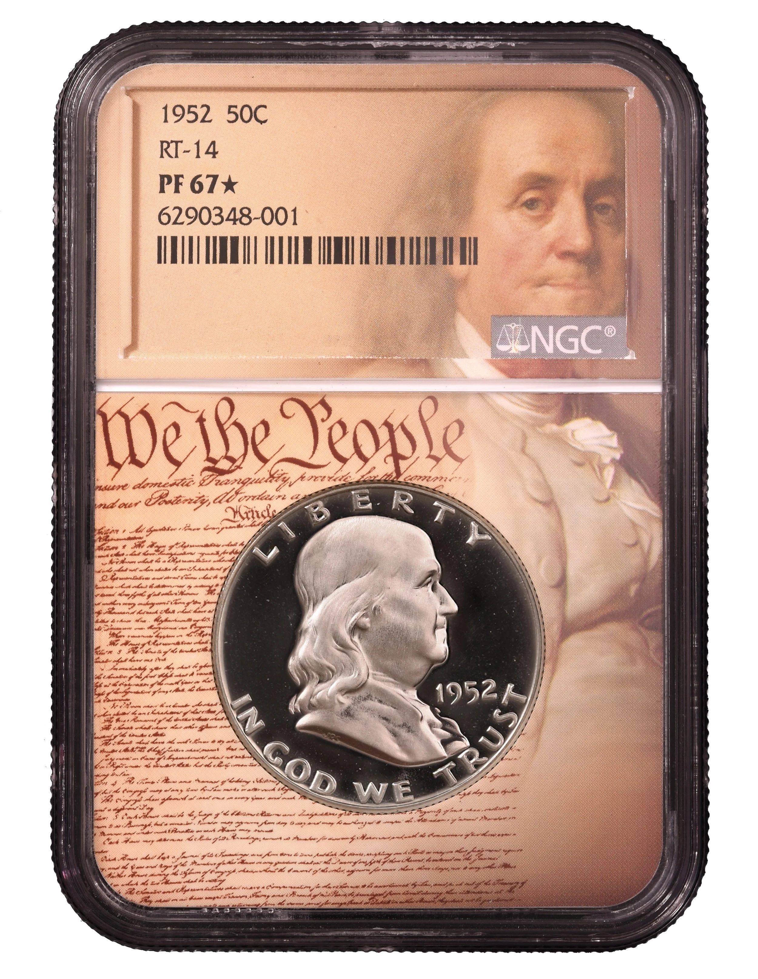 1952 FRANKLIN NGC PF 67 STAR- TOP DIE 14- We The People