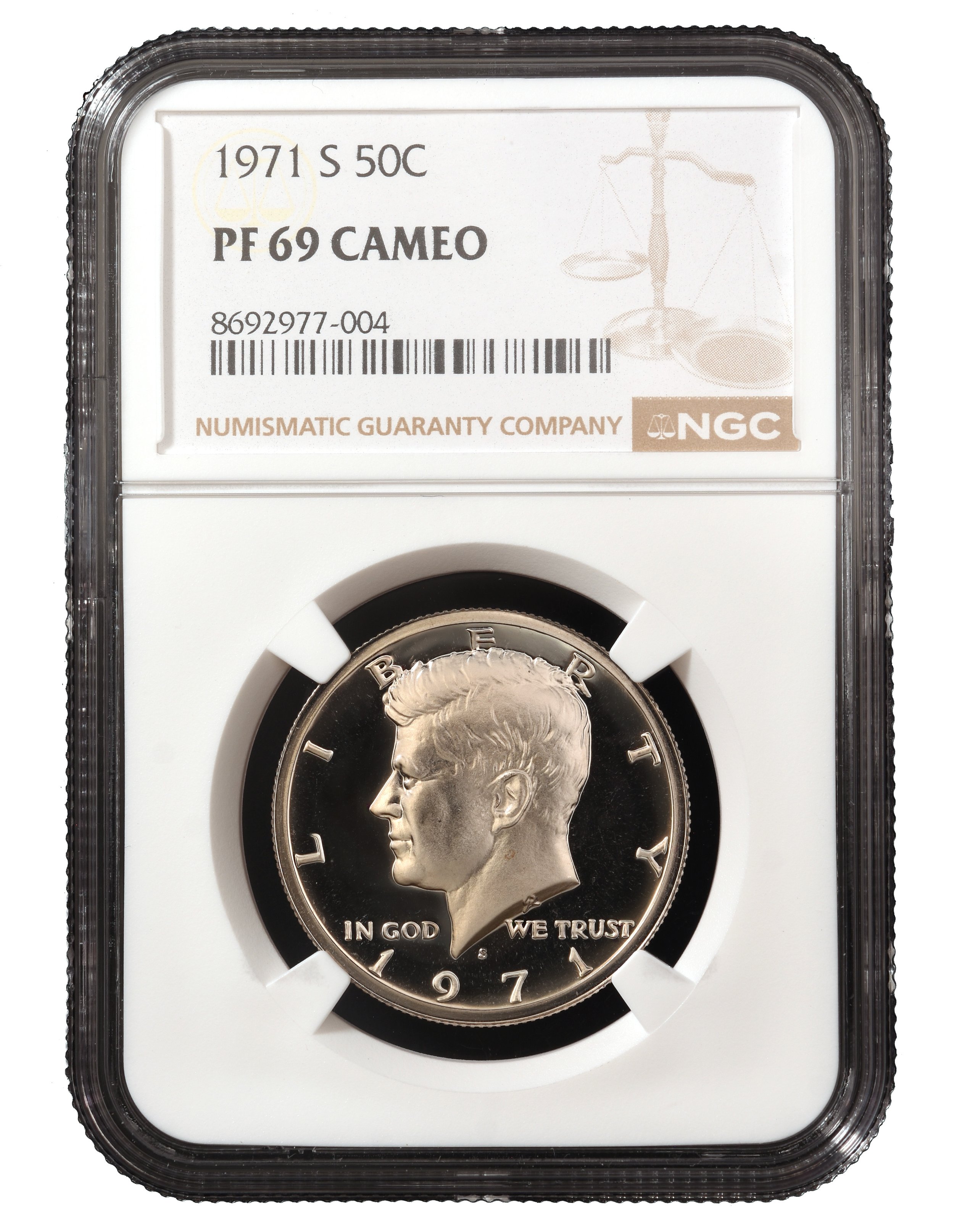 1971-S KENNEDY NGC PF 69 CAMEO
