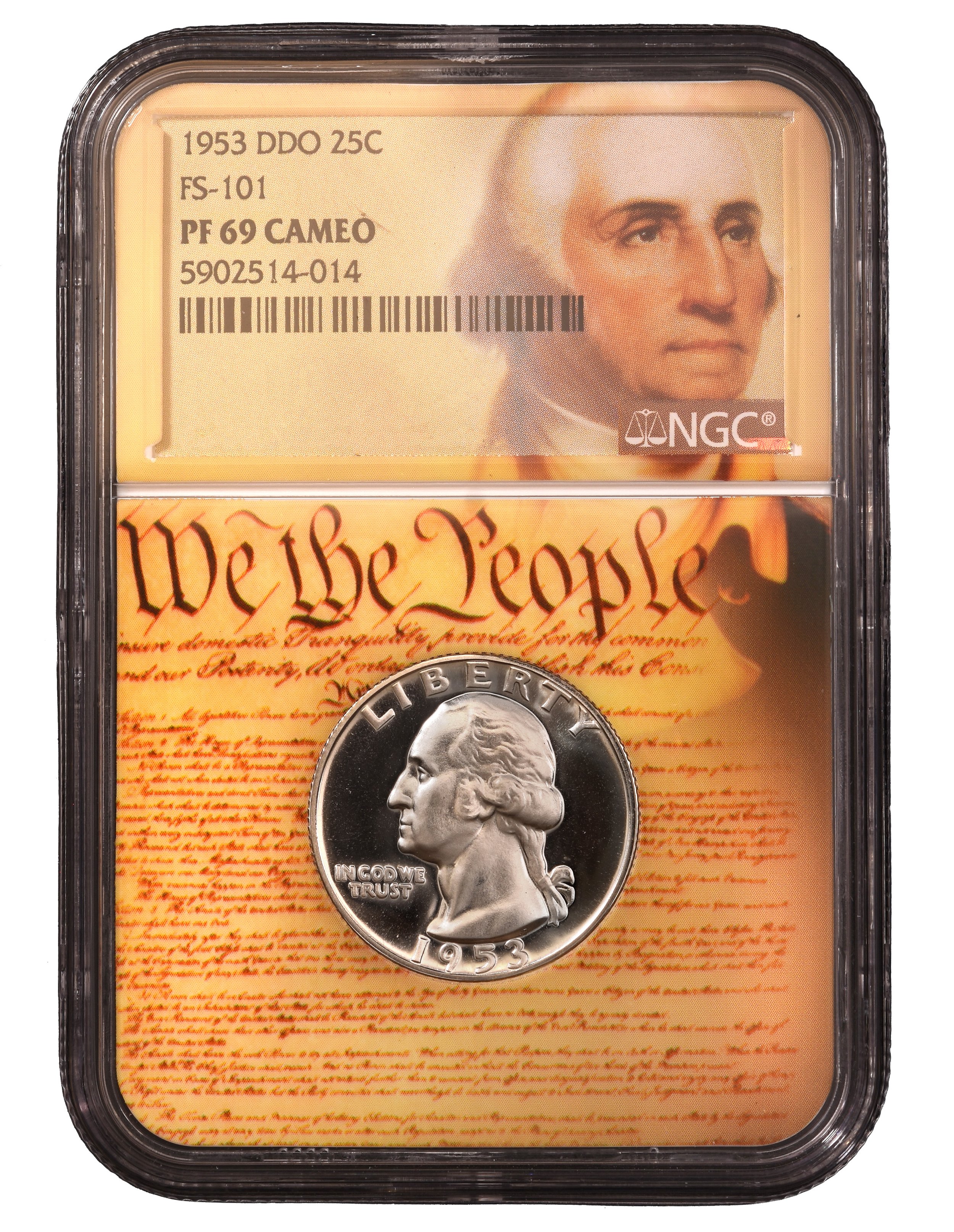 1953 DDO WASHINGTON NGC PF 69 CAMEO- Crossing The Delaware