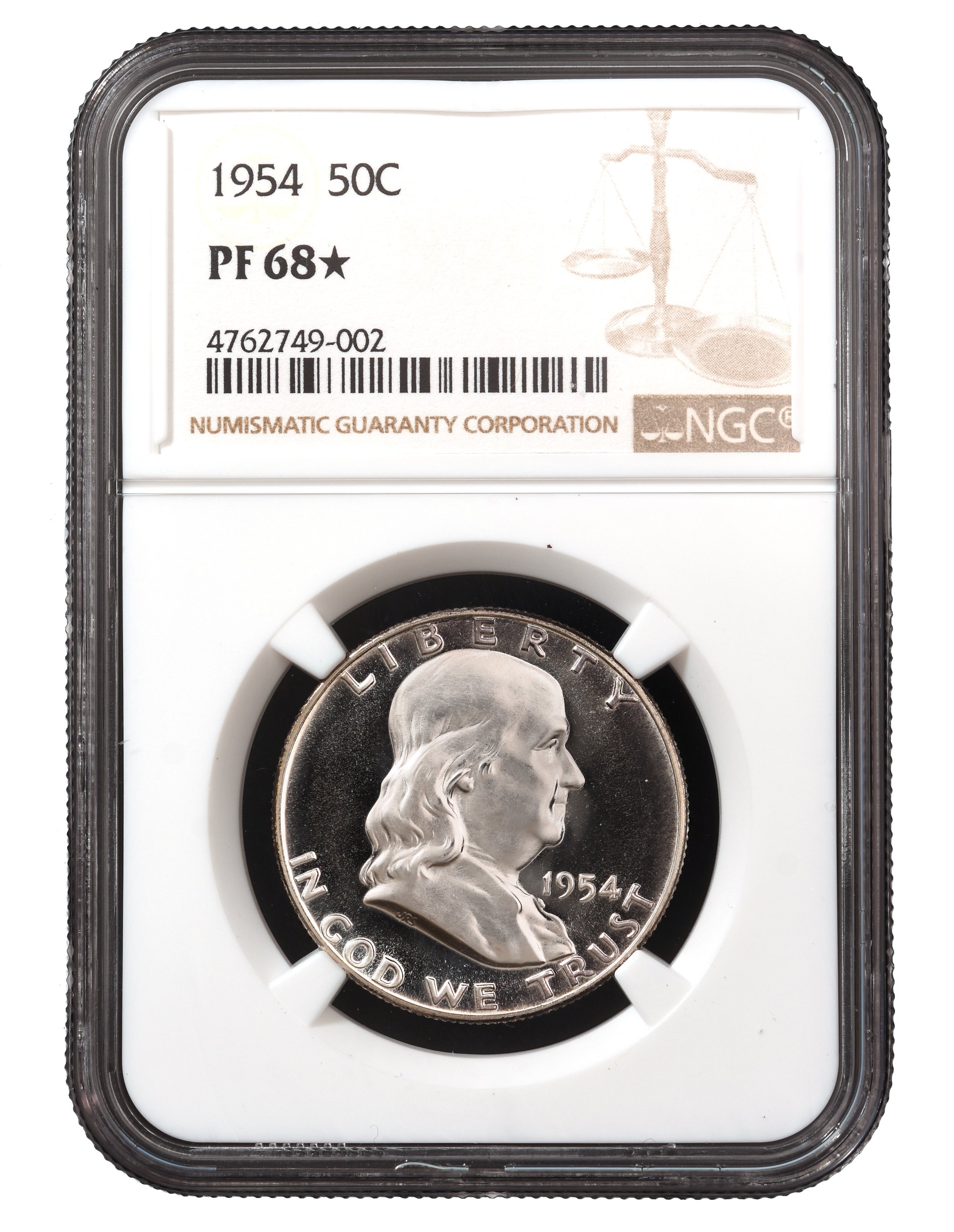 1954 FRANKLIN NGC PF 68 STAR