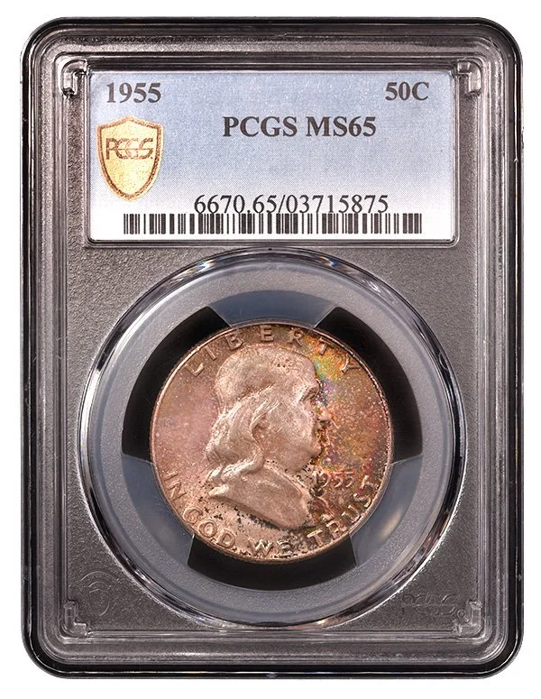 1955-P FRANKLIN PCGS MS 65