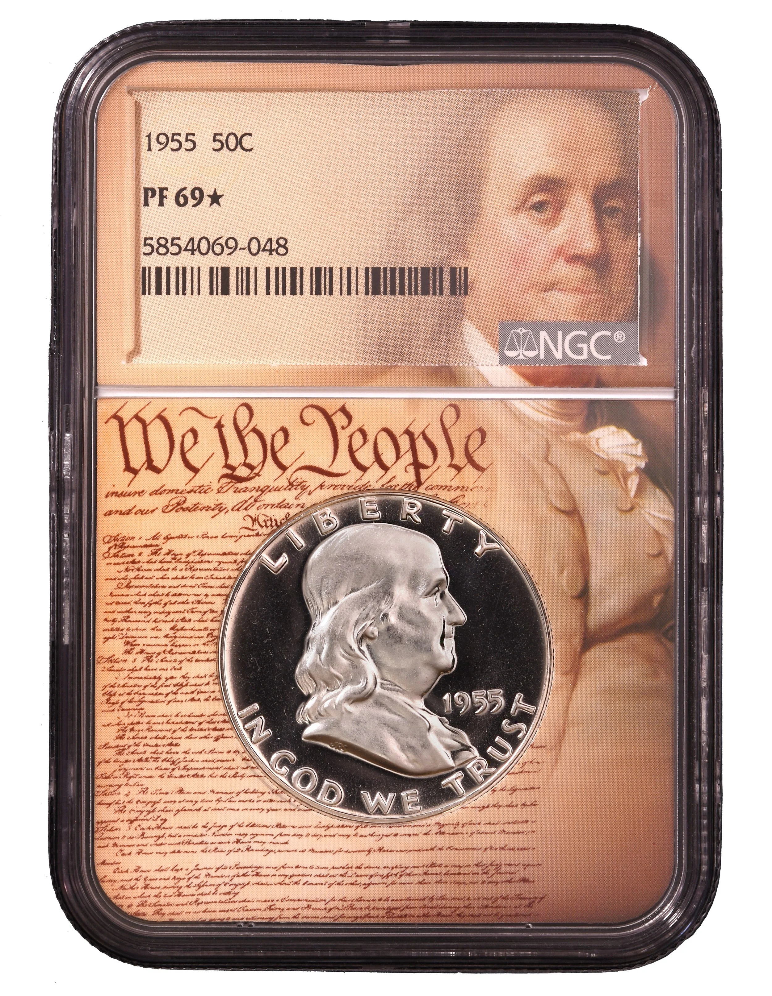 1955 FRANKLIN NGC PF 69 STAR- We The People