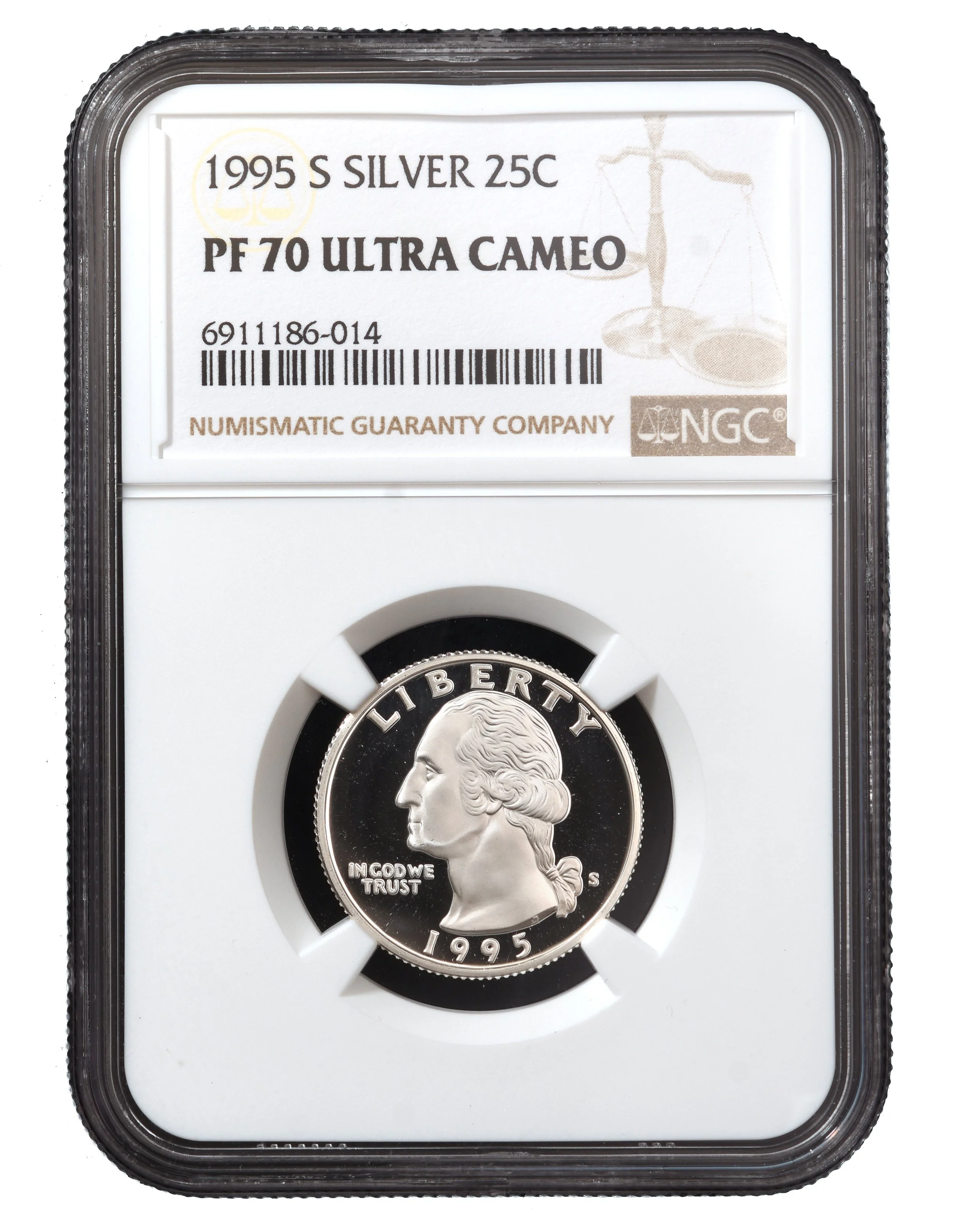 1995-S SILVER WASHINGTON NGC PF 70 ULTRA CAMEO