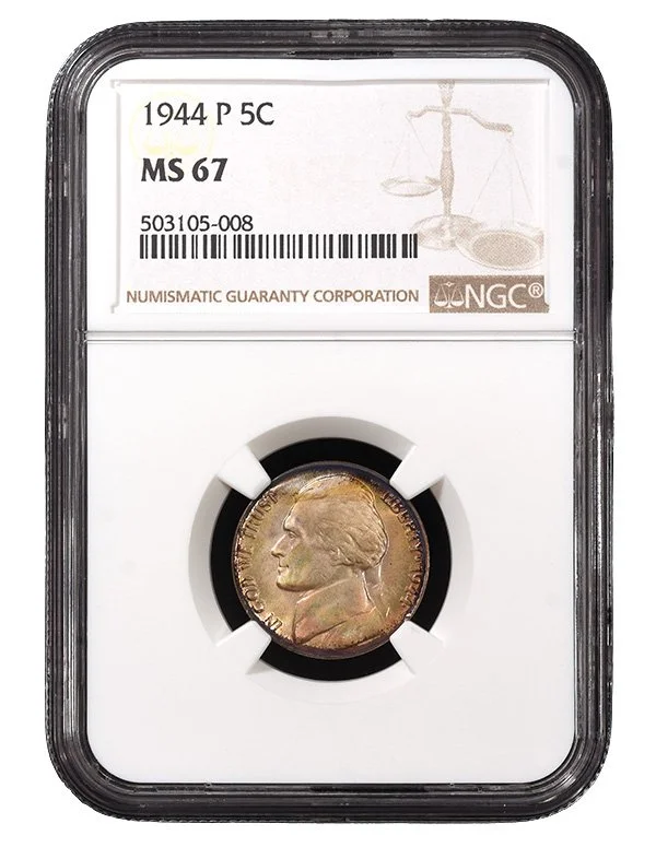 1944-P JEFFERSON NGC MS 67